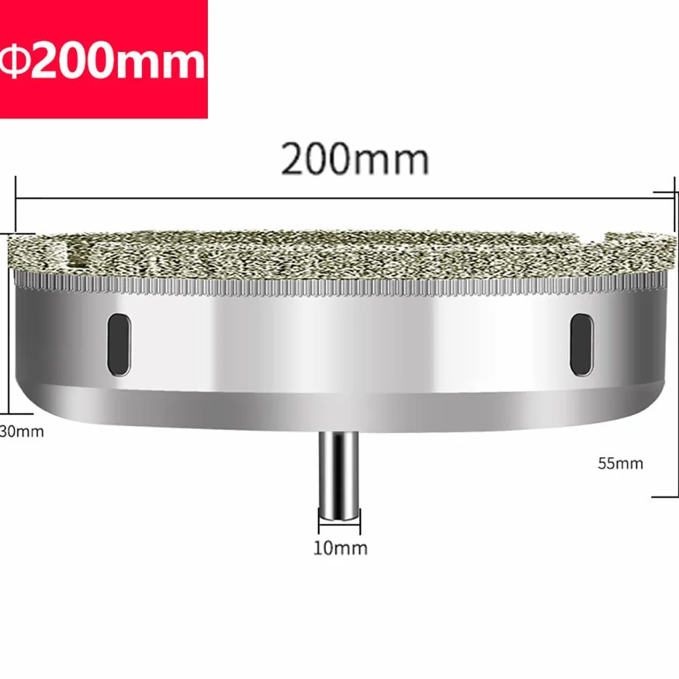 1 x diamentowa otwornica 12 mm wiertło otwornica do płytek szklanych marmuru granitu 3 200 mm diamentowe otwornice