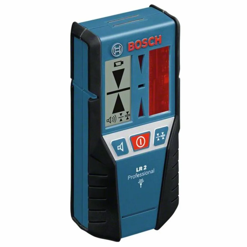 Bosch Professional 0601069100 Odbiornik Laserowy, 9 V, Czarny/Niebieski, Do 50 m