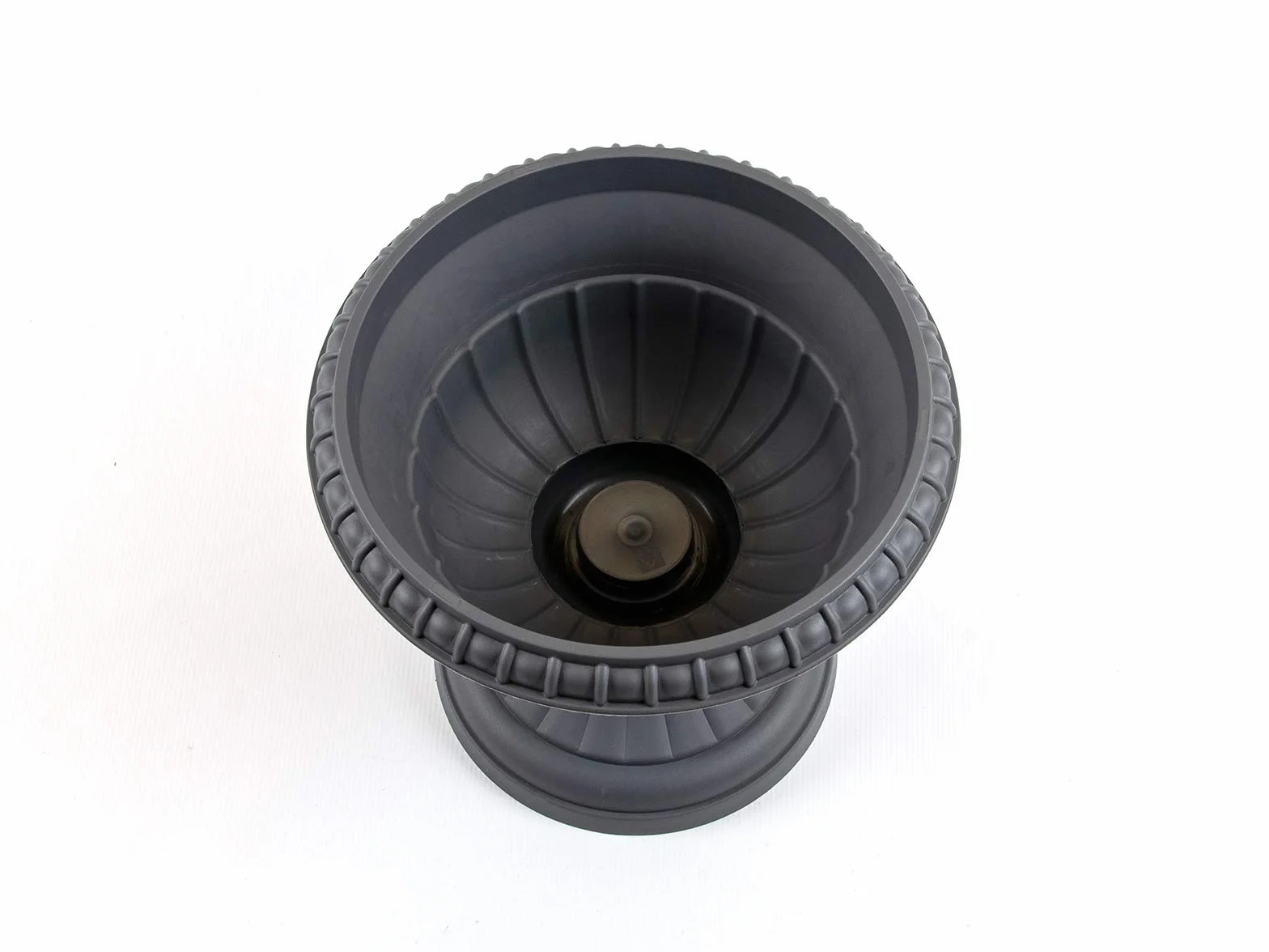 Formplastic Doniczka na rośliny, amfora, donica na rośliny, wrzeciono, antracytowa, szara, wys. 45 cm, RG