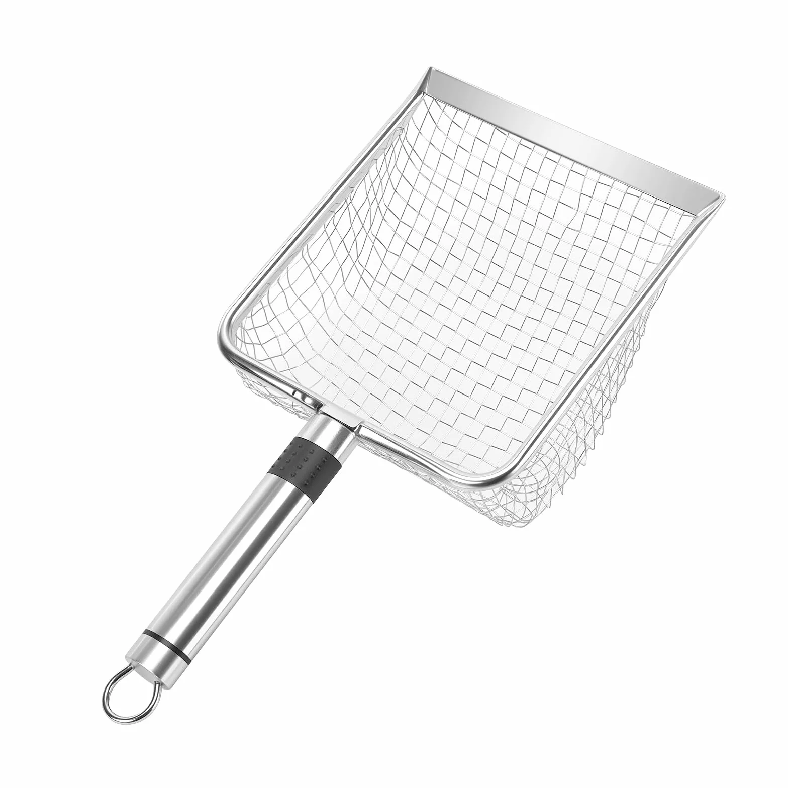 SINJEUN Zestaw 5 sztuk sit do piasku ze stali nierdzewnej, sito ogrodowe 2-5 mm