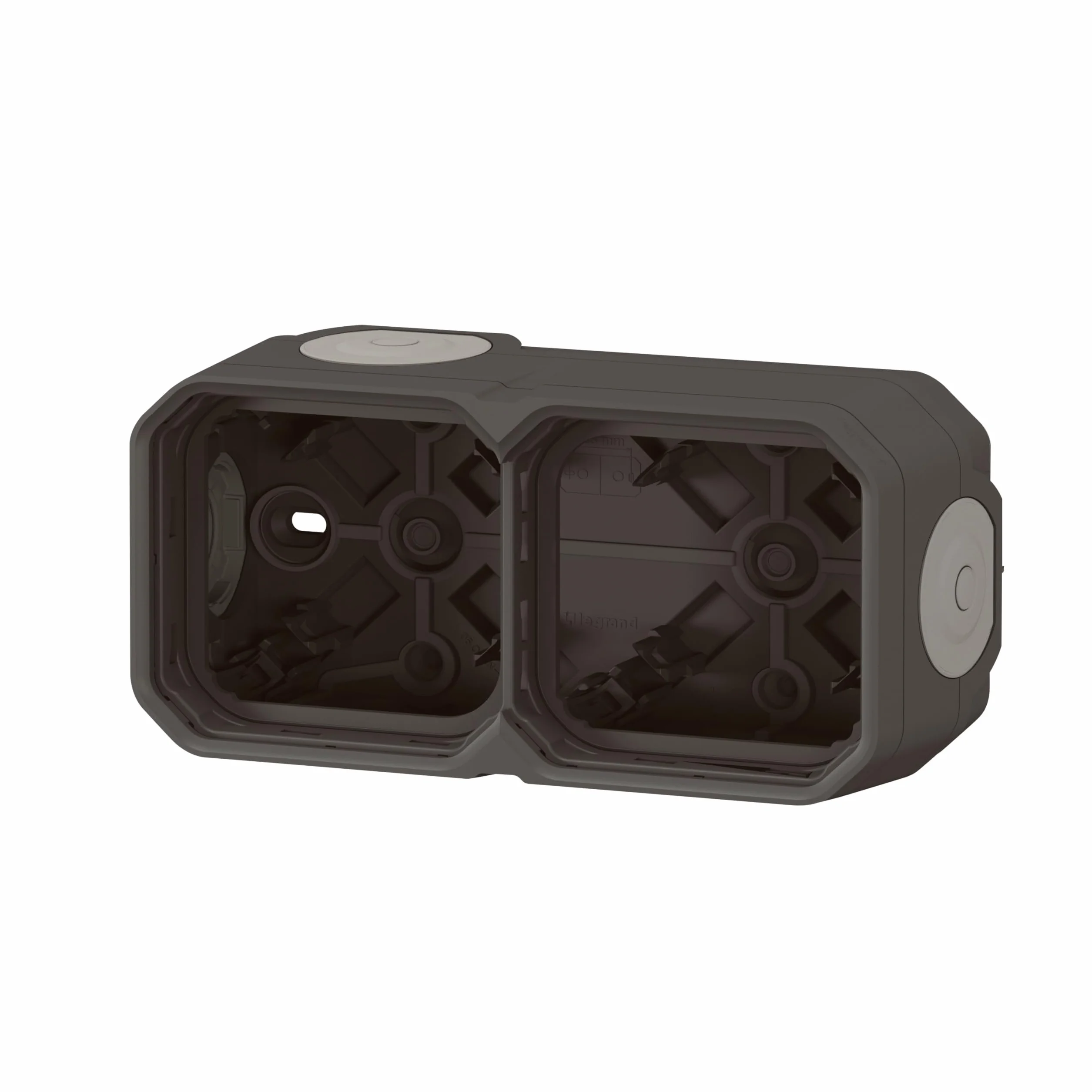 Legrand Plexo New 2-fach Gehäuse, horizontal und vertikal, anthrazit (069602L)