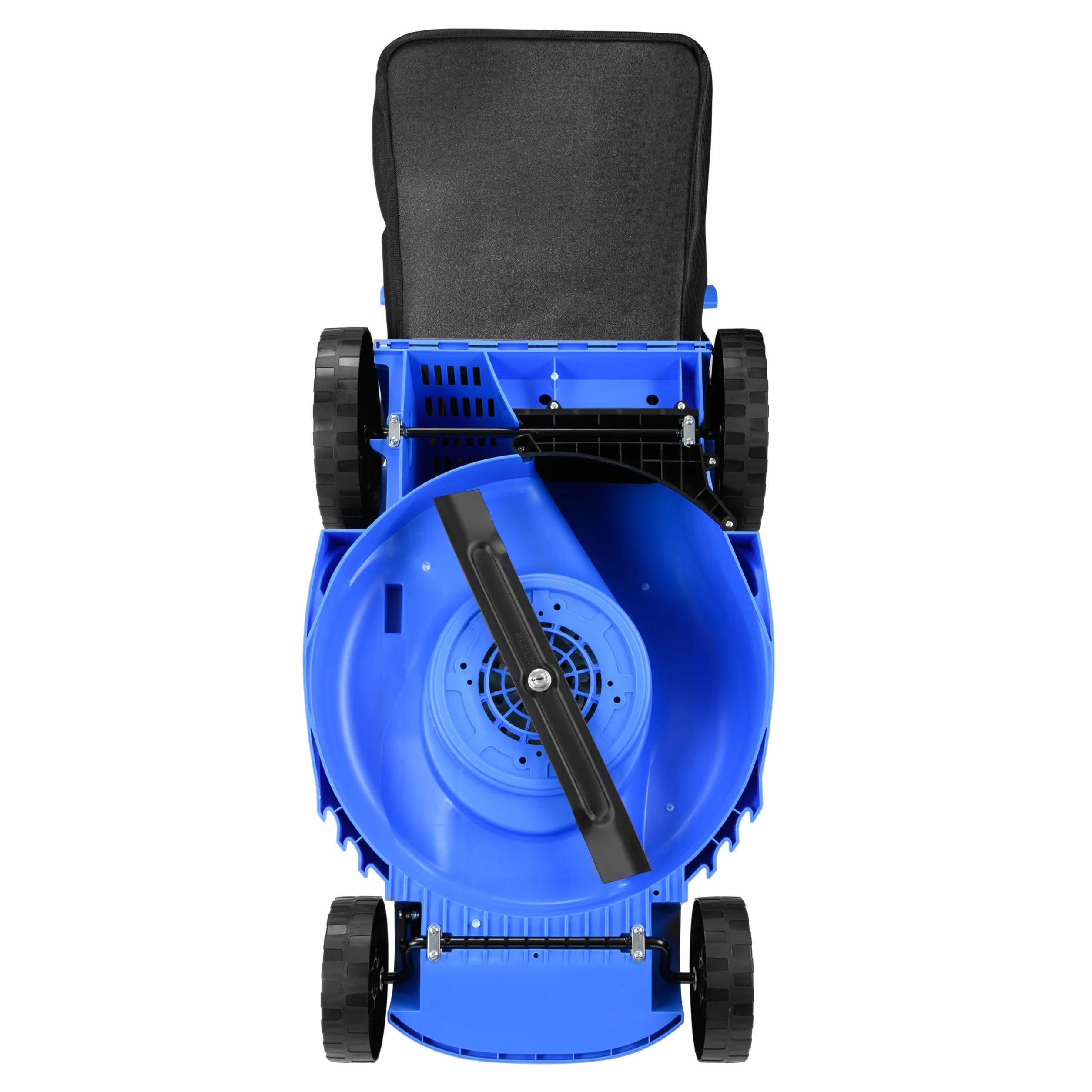 Kanwod KGALM-1638 kosiarka elektryczna o szerokości 38 cm, 1600 W, 5-poziomowa regulacja wysokości cięcia od 30 do 75 cm, 42-litrowy pojemnik na zbieracz, 3400 obr/min