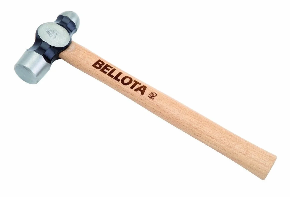 Bellota 8011-E młotek kulkowy, trzonek z drewna bukowego, 700 g, szary, 0