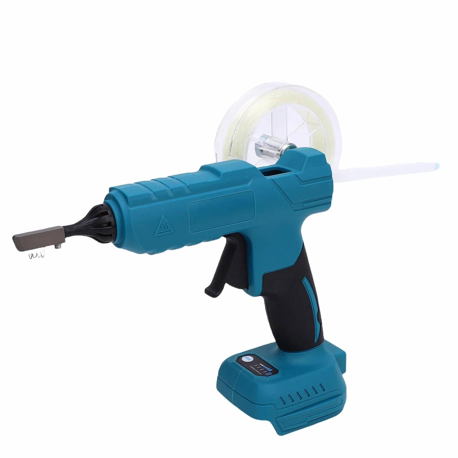Pistolet do Klejenia Okablowania światłowodowego Pistolet do Klejenia na Gorąco ABS 428F Sztyfty 11 Mm 3 5 Minut Wstępnego Rozgrzania Port z Wycięciem i Szczelina Wylotowa światłowodu