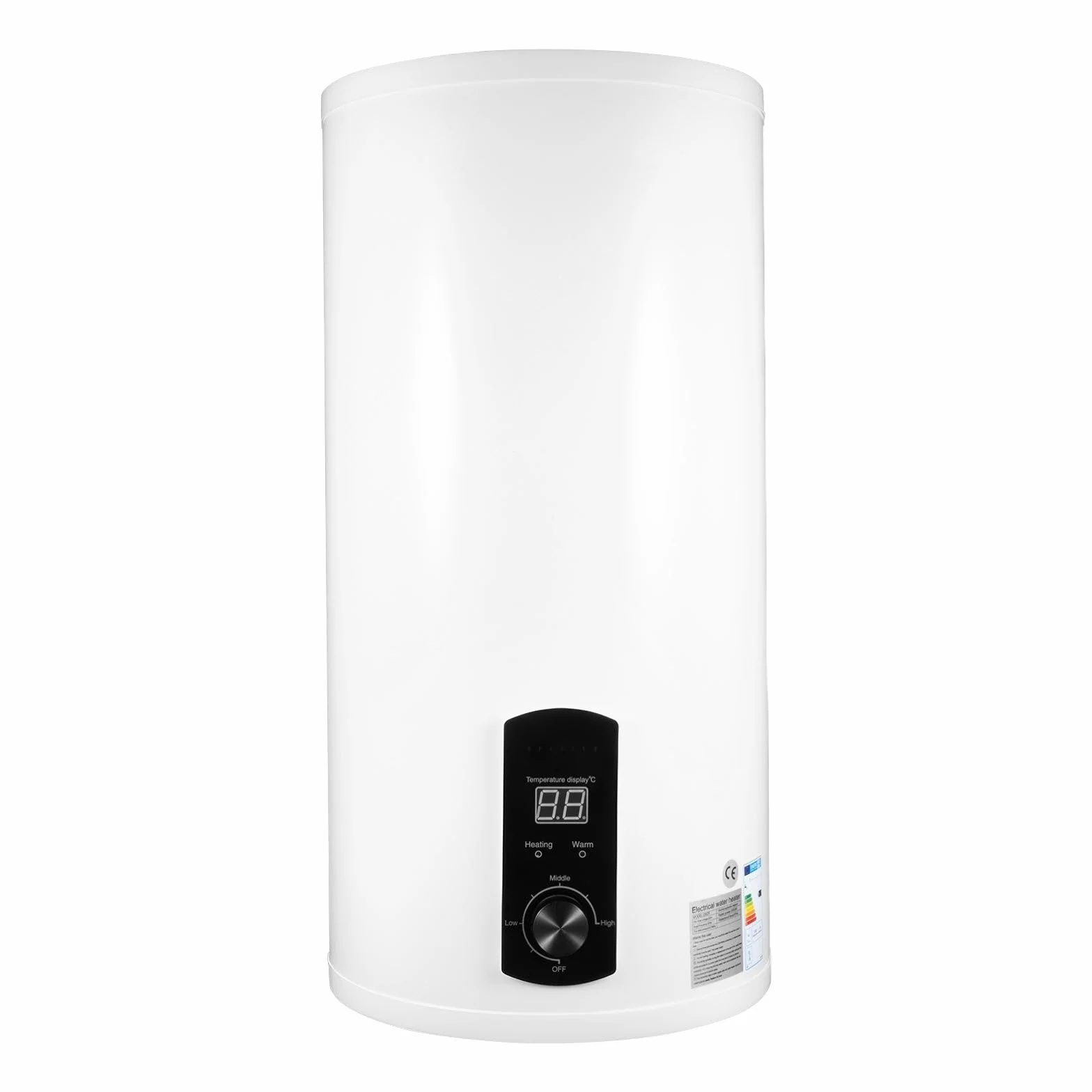 Podgrzewacz przepływowy, bojler elektryczny, pojemność 2000 W, szerokość ciepłej wody, 80 l, pionowy zbiornik IPX4, 25-75°C, ze słuchawką prysznicową, do kuchni, toalet, salonów fryzjerskich, łazienki