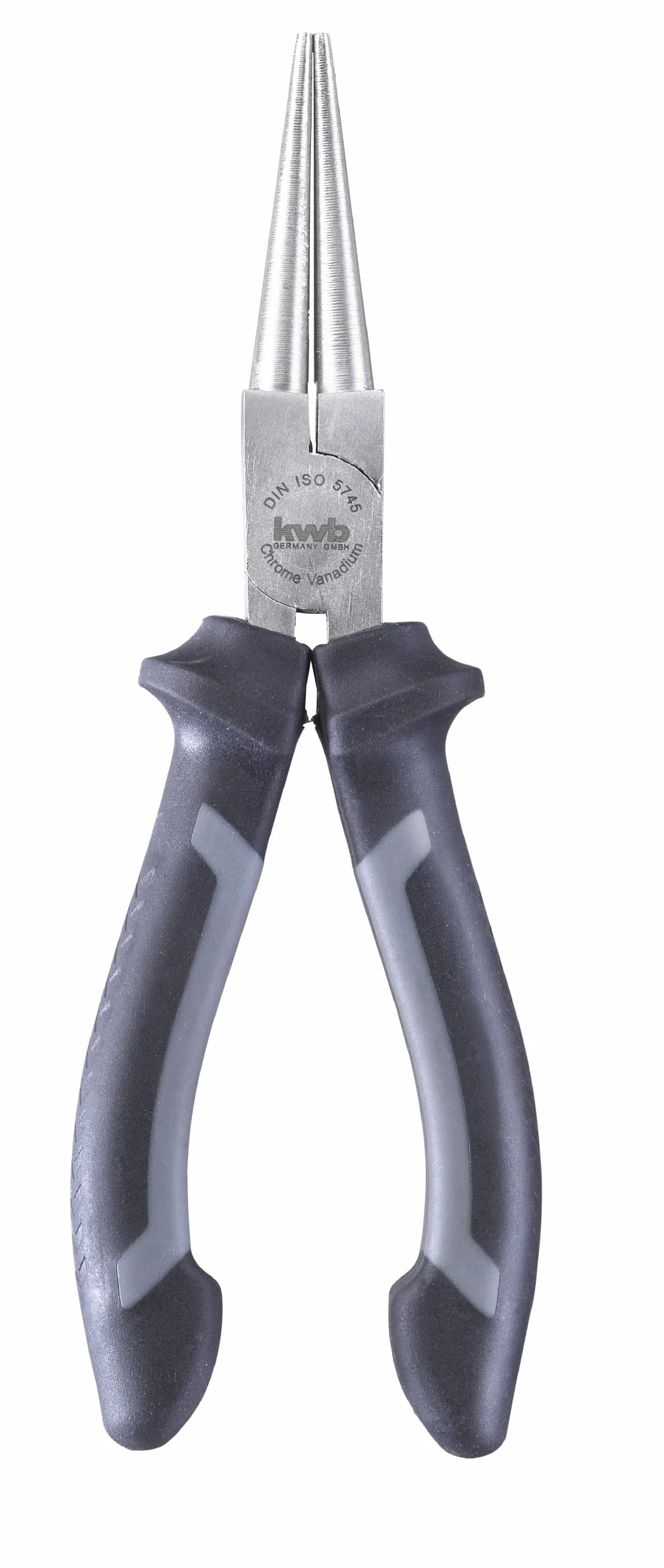 kwb Szczypce okrągłe 160 mm 381610, zgodne z normą DIN ISO 5745, długie szczęki, stal CV