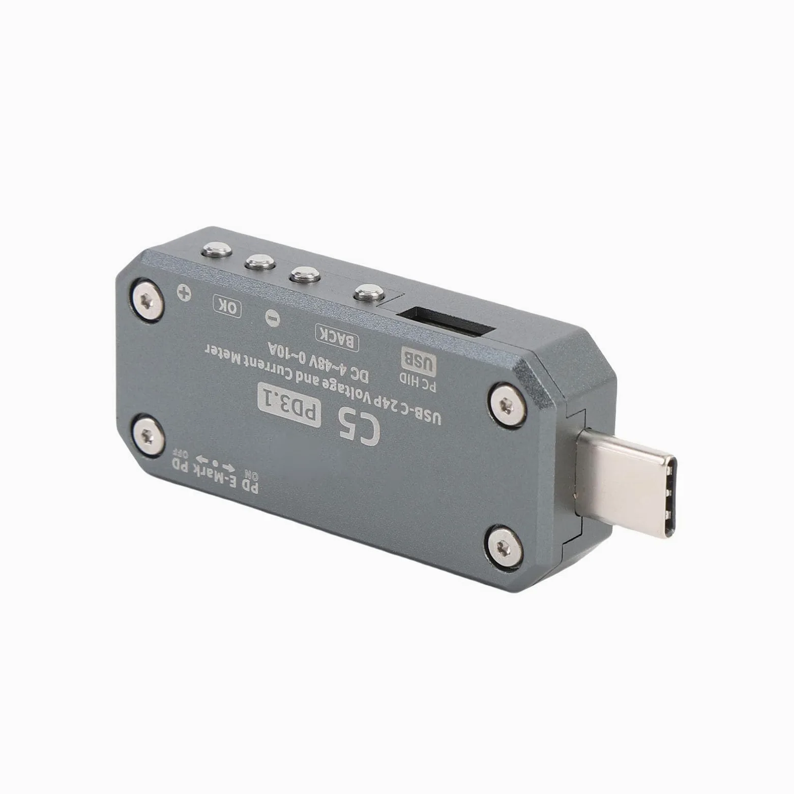 Tester typu C Miernik napięcia prądu 1,47-calowy kolorowy ekran Woltomierz Amperomierz Obsługa USB PD3.1 EPR
