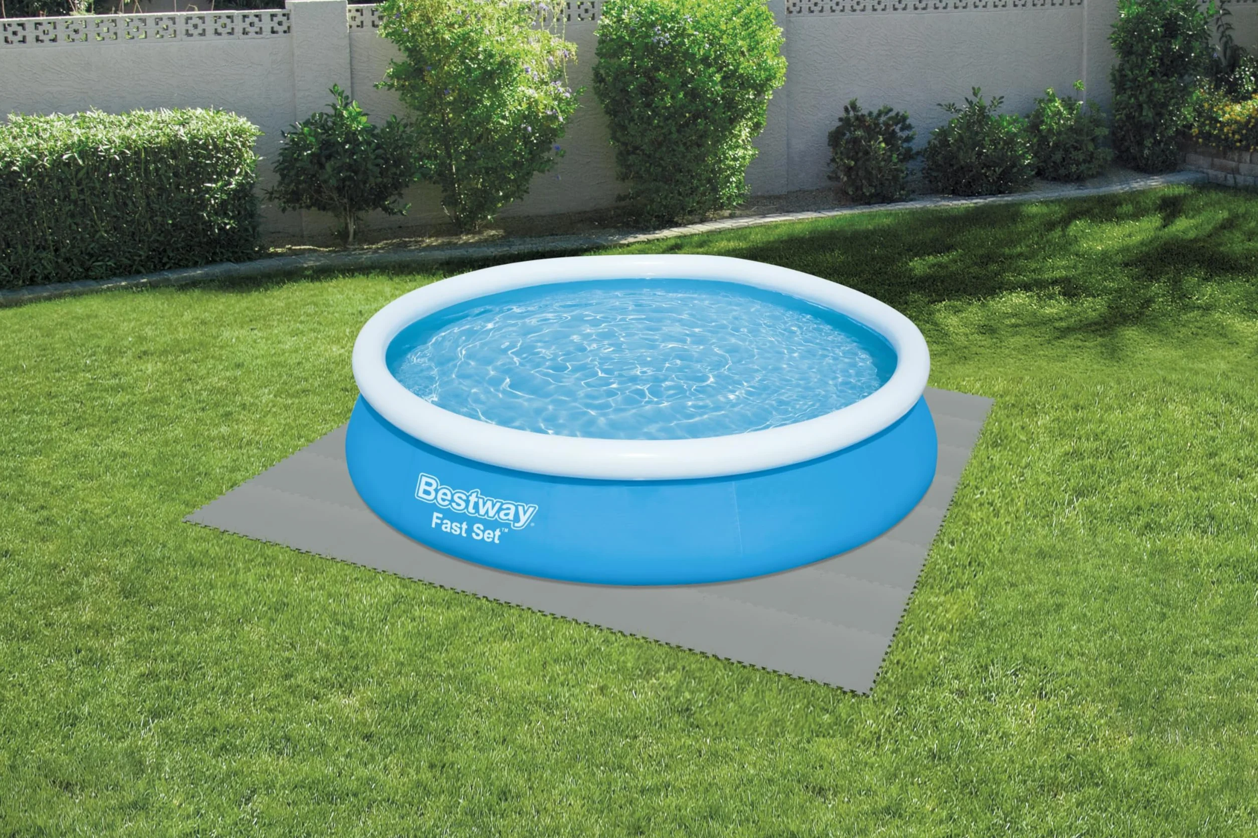Bestway Flowclear zestaw płytek podłogowych basenów 50x50 cm 9 sztuk szary