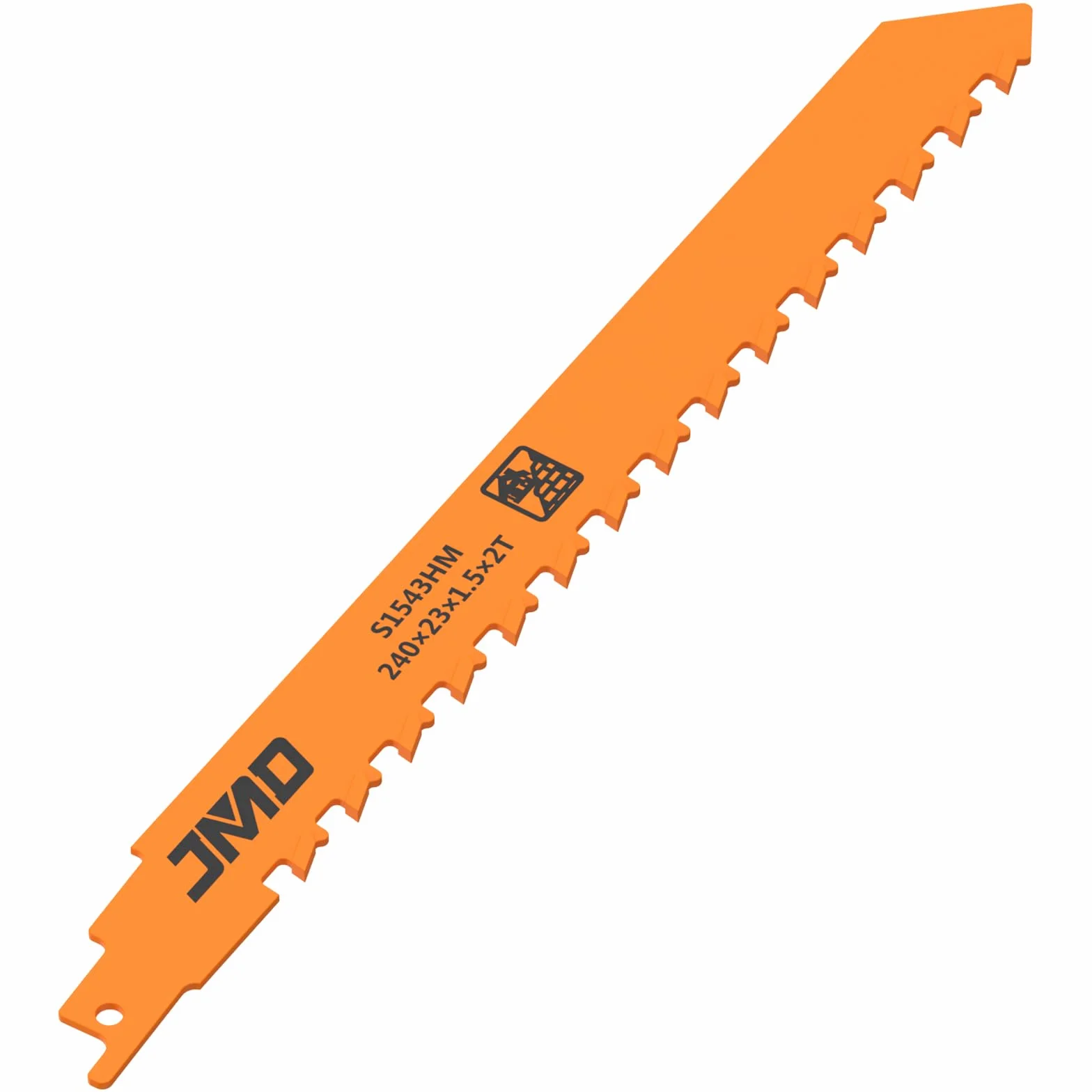 Brzeszczot do piły szablastej, brzeszczot 305 mm, stal z twardego metalu do betonu komórkowego, drewna, metalu, cegły, betonu, profesjonalne brzeszczoty do piły szablastej (240 mm dł. 23 m x gł. 1,5