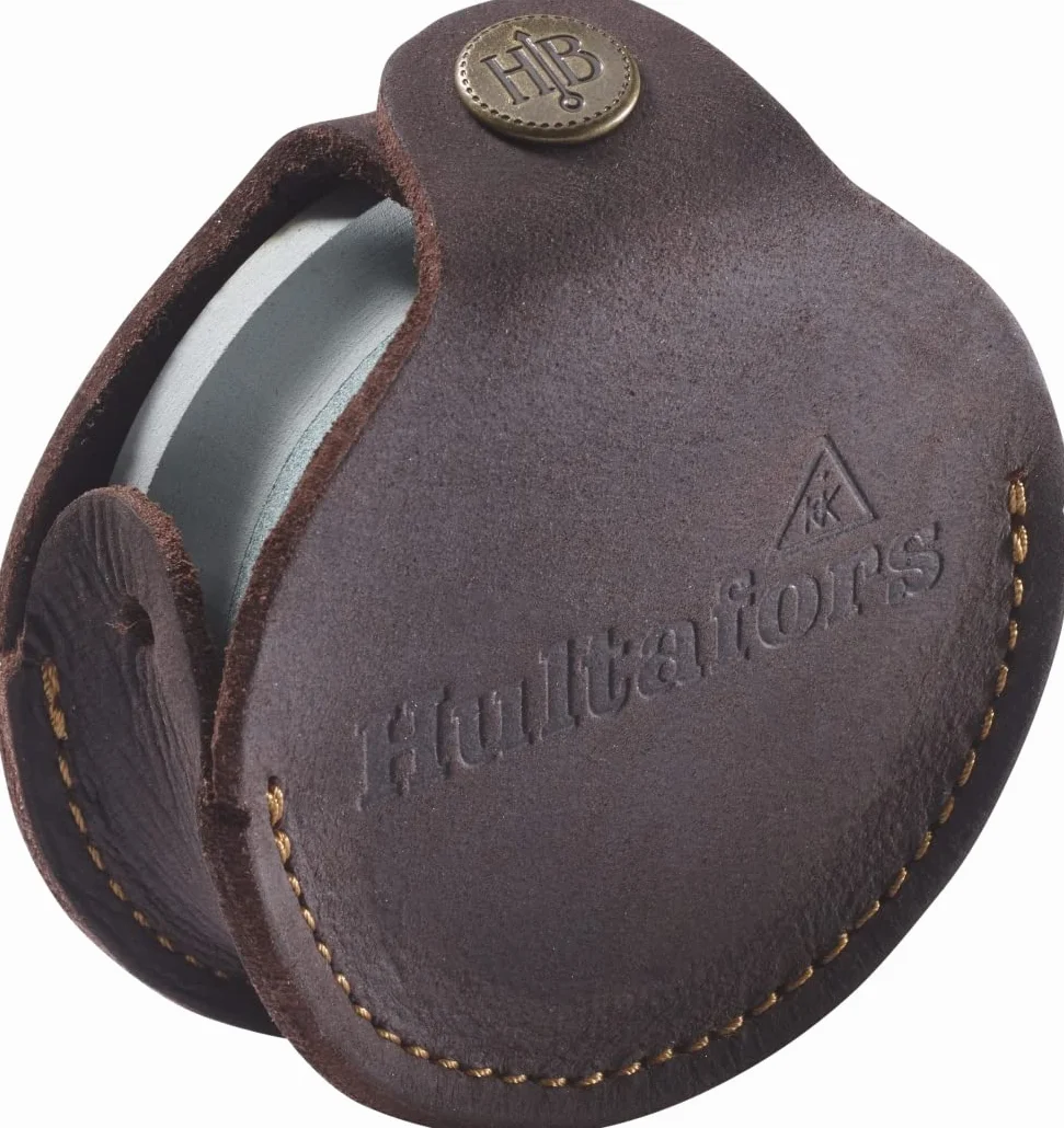 Hultafors Kamień szlifierski 840792, kamień szlifierski premium (ziarnistość 180/600) w eleganckim i wytrzymałym etui skórzanym
