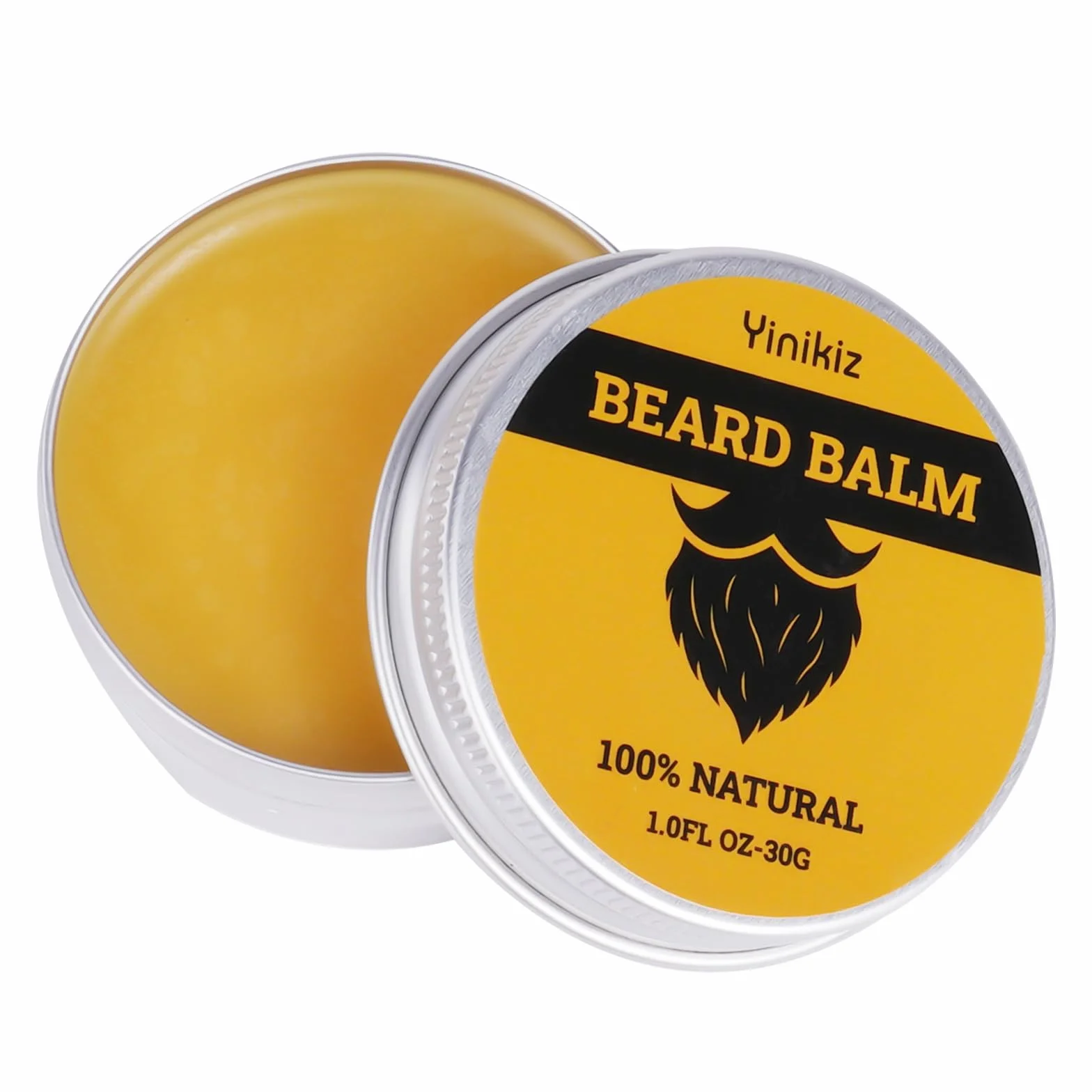 LOPHE Balsam do broda, naturalne mieszanki dla męskich włosów na twarzy, organiczny olejek nawilżający i odżywiający wosk, łagodzący łupież i promugrowy (30'