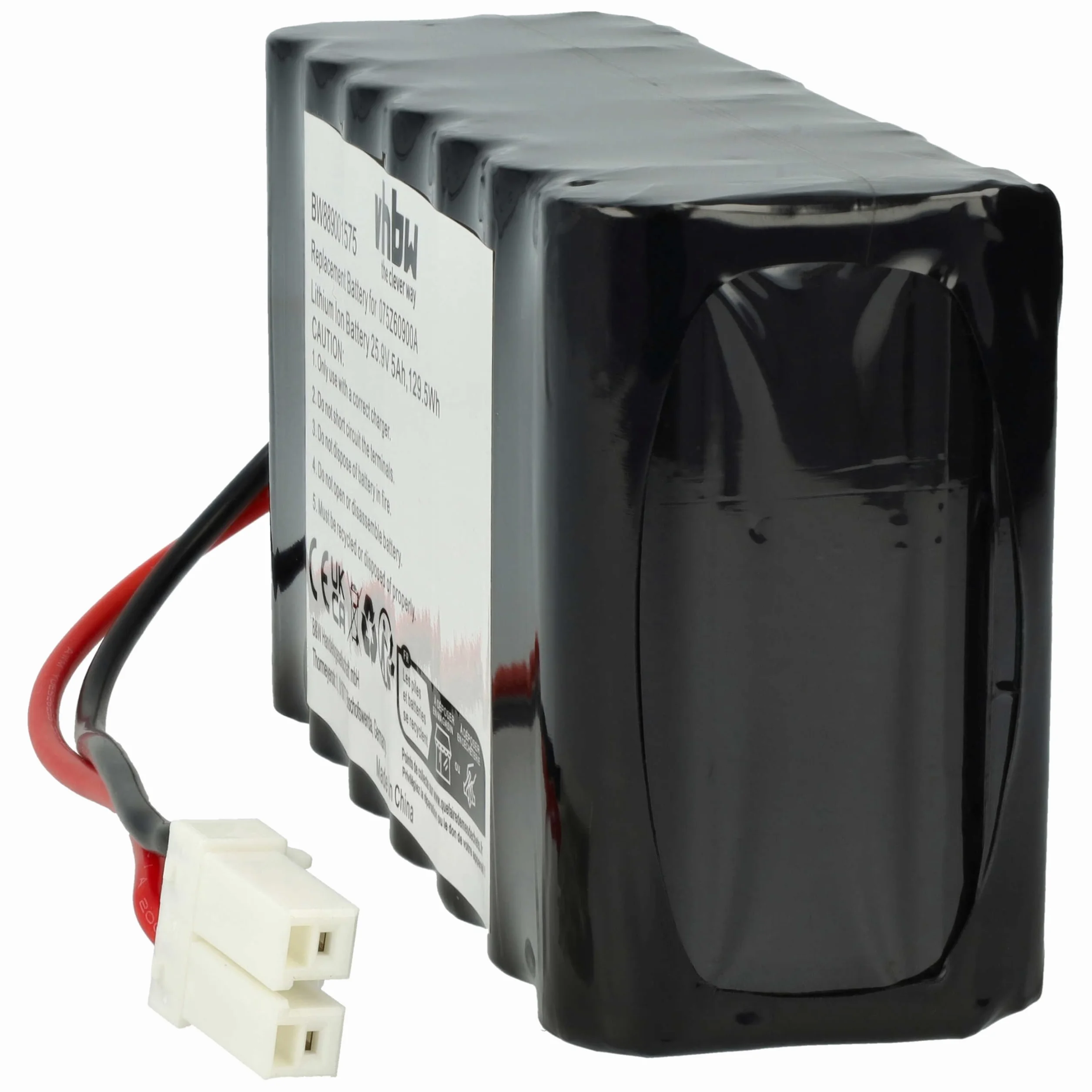 vhbw Zamiennik akumulatora do Ambrogio 050Z36600A, 050Z38600A, 075Z60900A do kosiarek (5000 mAh, 25,9 V, litowo-jonowy)