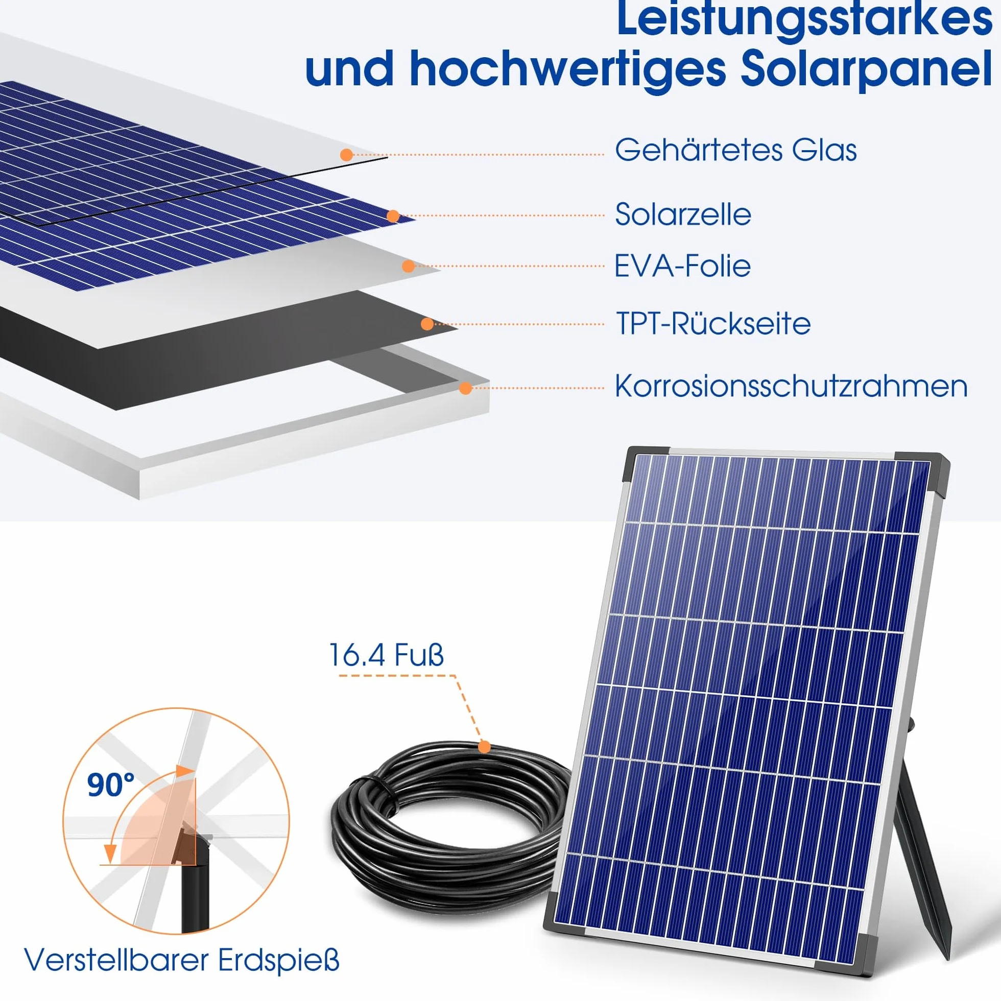Biling Solarna pompa do oczka wodnego 12 W z cichą pompą 605 l/h, 4 dyszami, fontanna solarna z regulatorem przepływu, wąż do stawu ogrodowego do 700 l, "zrób to sam", dekoracyjna fontanna dla ptaków