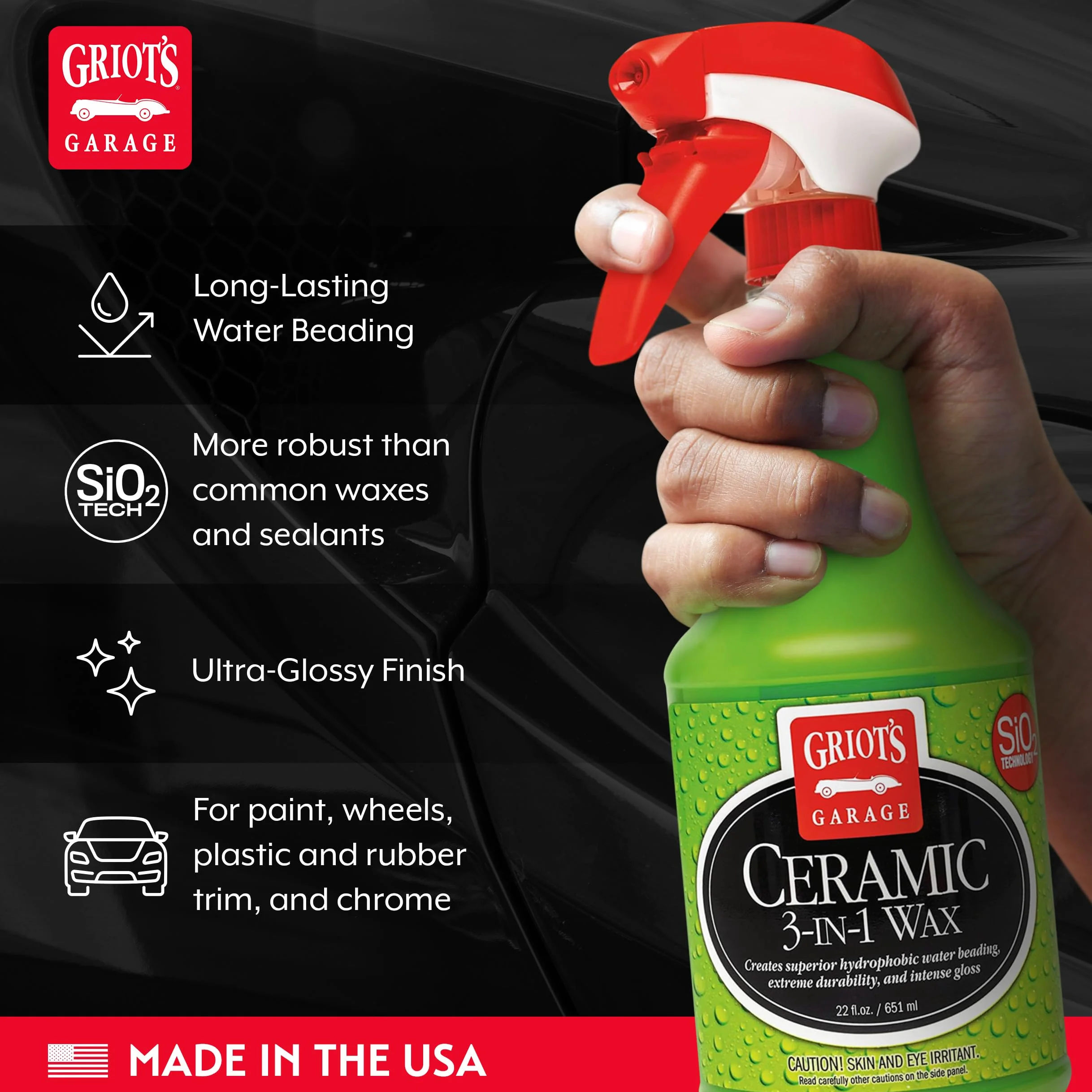 Griot'S Garage 10978 Wosk ceramiczny 3 w 1, 625 ml, zielony