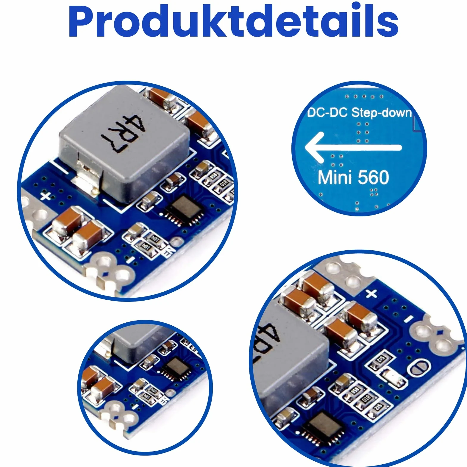 DC-DC Step Down Converter 5-20 V do 3,3 V Mini 560 przetwornica napięcia LAOMAO 3,3 V wyjście moduł zasilacza (opakowanie 6)