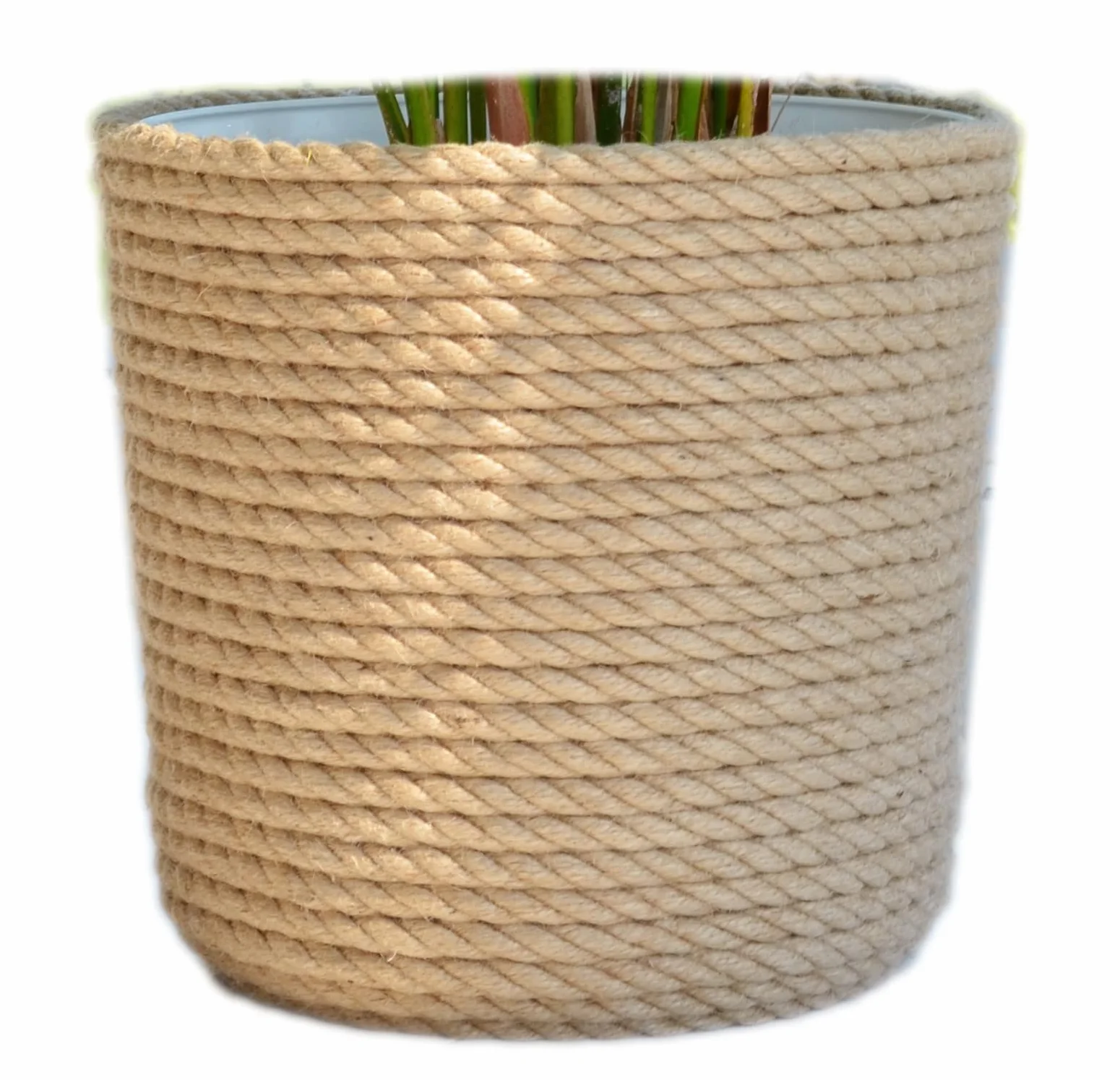Osłonka 28 Styl BOHO Eko Natural pleciony sznurek jutowy koszyk z trawy JUTA Etno