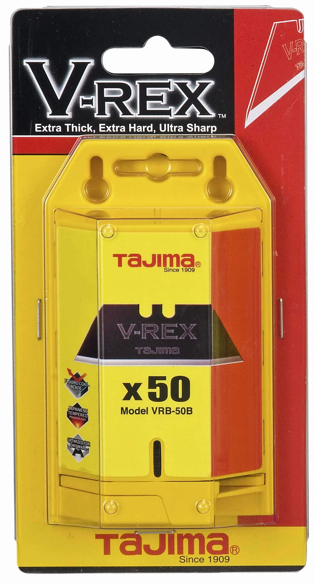 Tajima V-REX ostrza trapezowe VRB-50B (ostrza zapasowe, ostrza, wymienne ostrza do noży VR101 D/R1; VR102 D/B1 i VR103 D/S1)