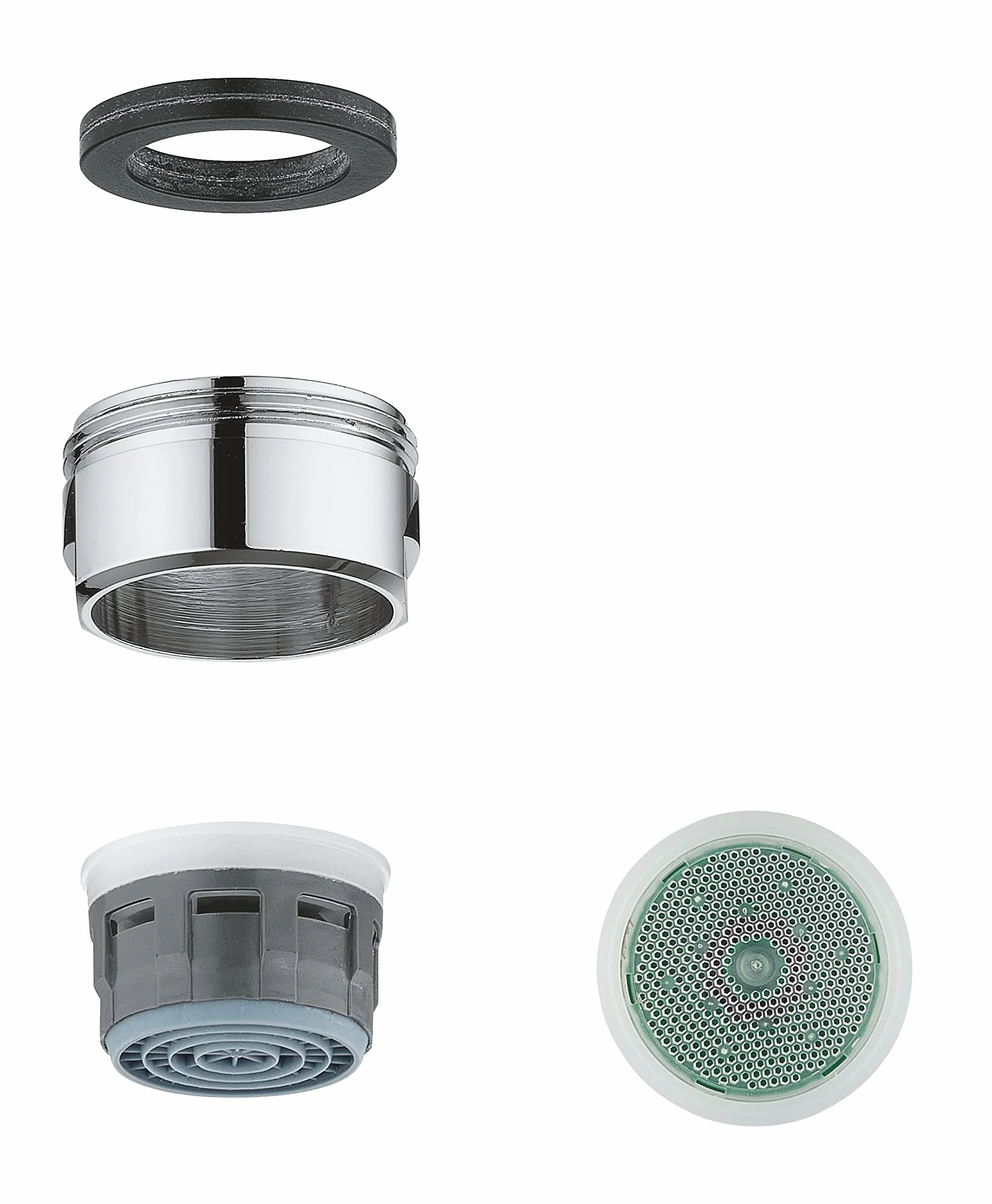 GROHE Mousseur (gwint zewnętrzny, 5,7 l/min przy 3 barach, M24 x 1, system zapobiegający osadzaniu się kamienia), 48159000