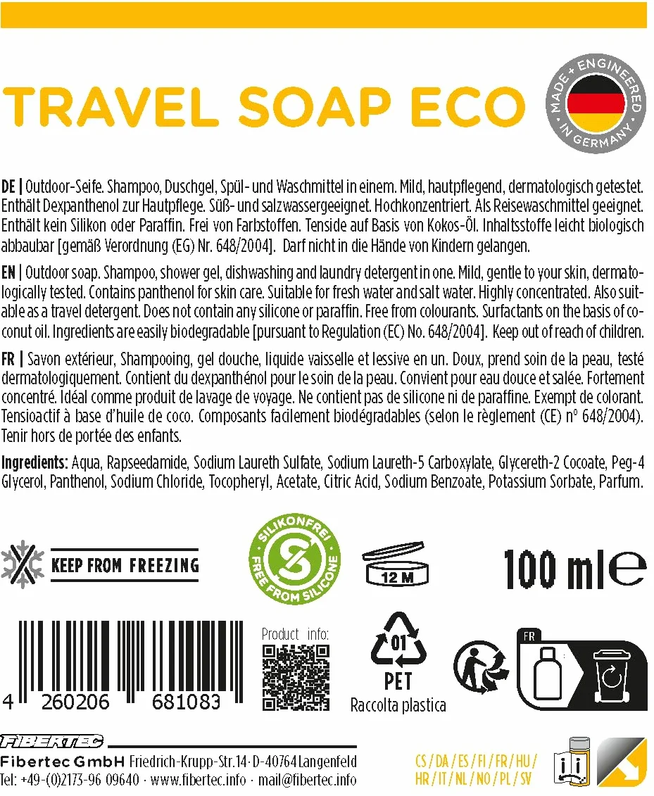 Fibertec Travel Soap Eco mydło podróżne