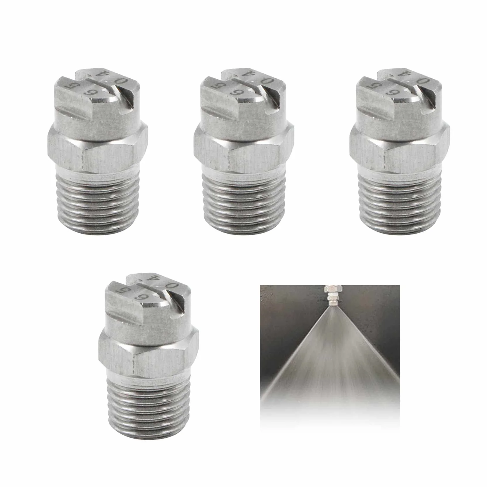 Dysza natryskowa wysokociśnieniowa 65 stopni 1,3 mm 1/4" 4 sztuki