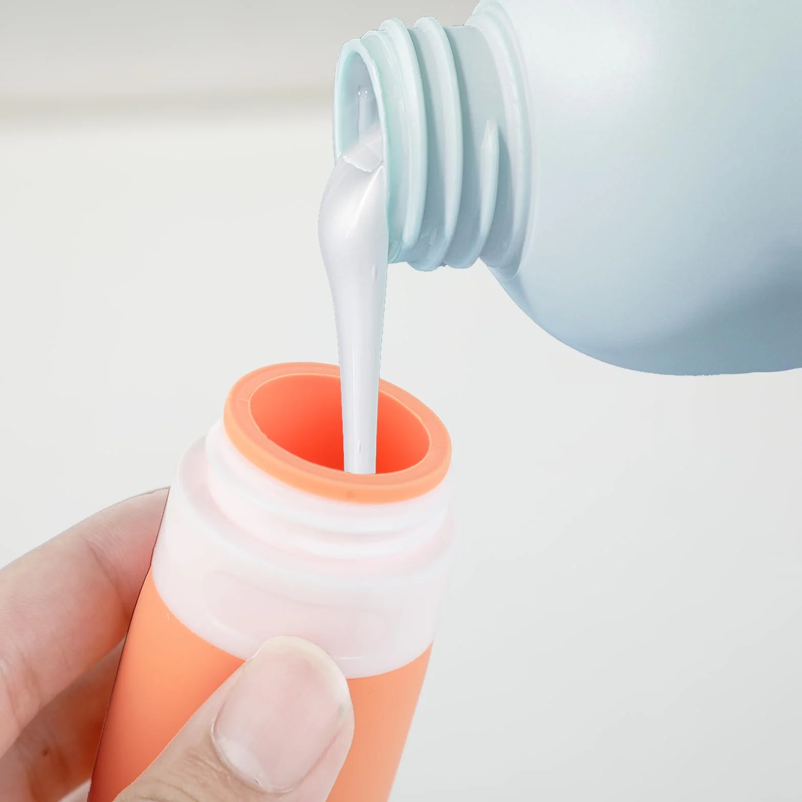 Silikonowe butelki podróżne 90 ml, 18 sztuki, szczelne pojemniki podróżne, zestaw przyborów toaletowych