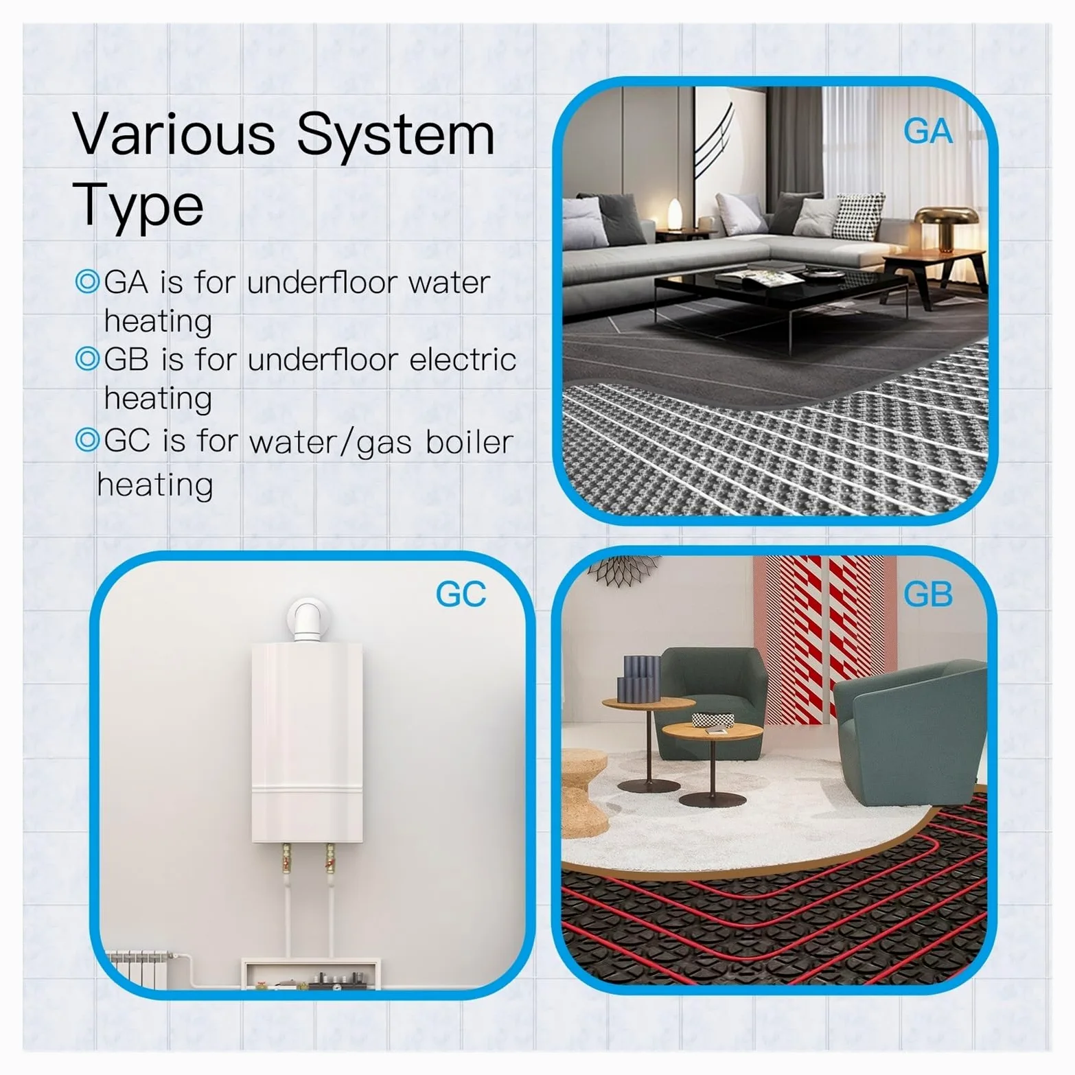 Termostat WiFi Bezprzewodowy regulator temperatury w pomieszczeniu wody/elektrycznego ogrzewania podłogowego Kocioł gazowy Wilgotność APP Praca OszczęDza Energię I Koszty Ogrzewania(WHT-006-GA-WH-MS)