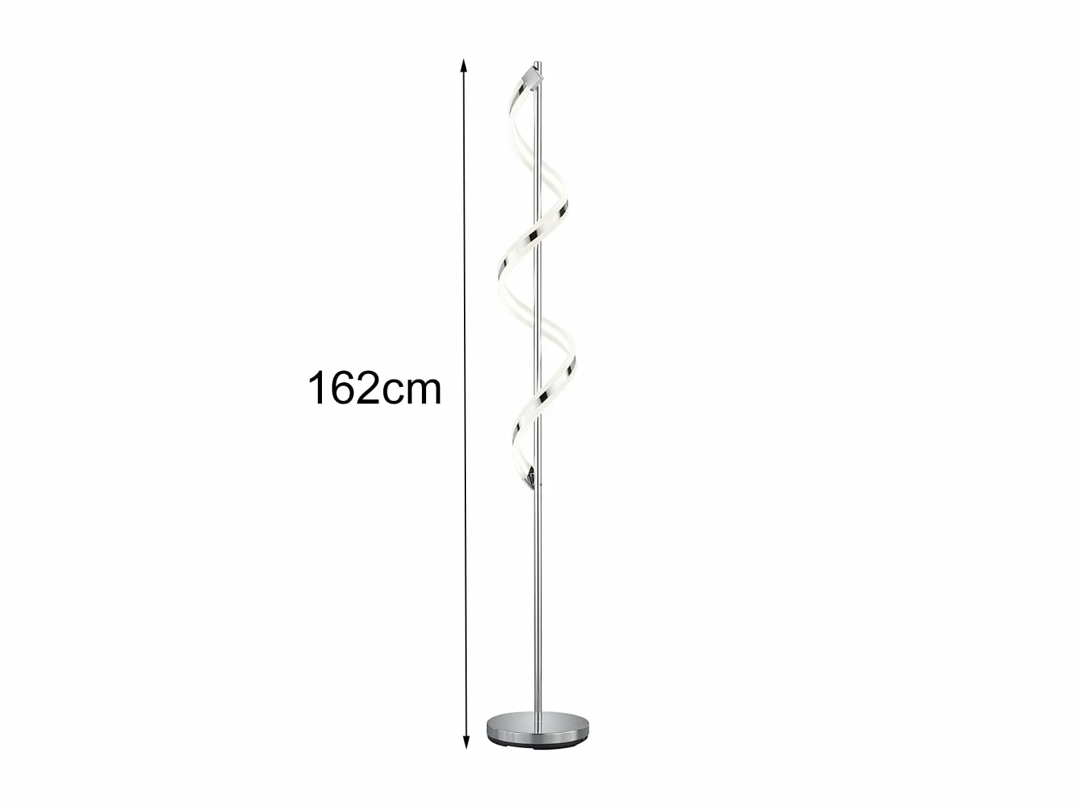 Trio Leuchten Sydney 472910106 lampa podłogowa LED chromowana metalowa z 20 W LED