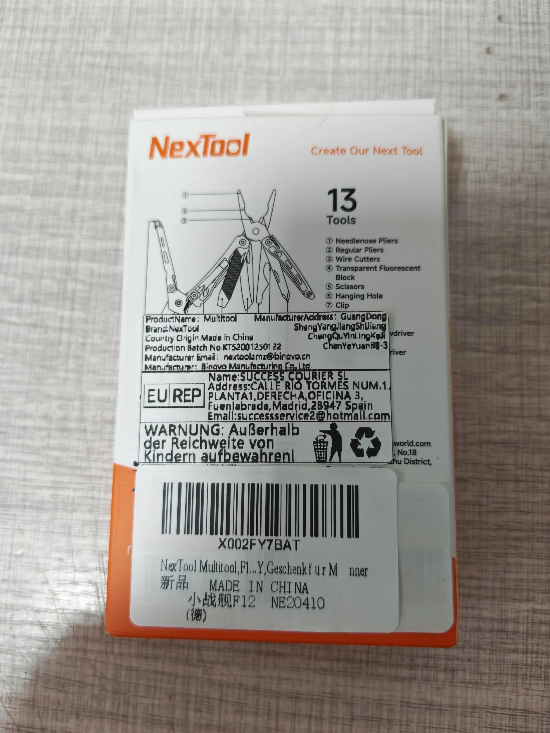 NexTool Multitool, F12 Mini Flagship narzędzie wielofunkcyjne 13 w 1, narzędzie wielofunkcyjne do breloczków z nożyczkami ząbkowanymi, pilnikiem, blokadą bezpieczeństwa, ulepszenie stali 80CrMoV14 do