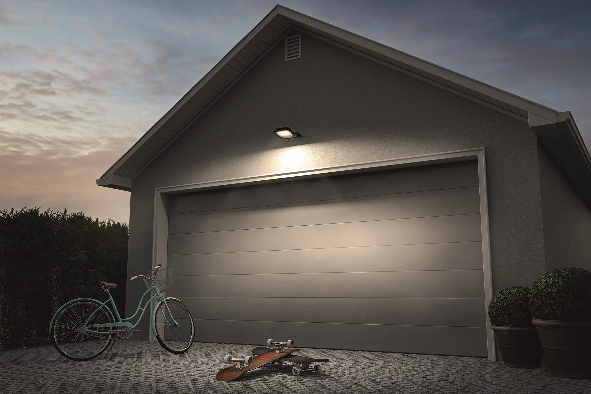 LEDVANCE Naświetlacz LED: for ściana, ENDURA® FLOOD Sensor Zimna biel / 20 W, 220…240 V, kąt rozsyłu światła: 120°, Zimna biel, 4000 K, materiał: aluminum, IP44