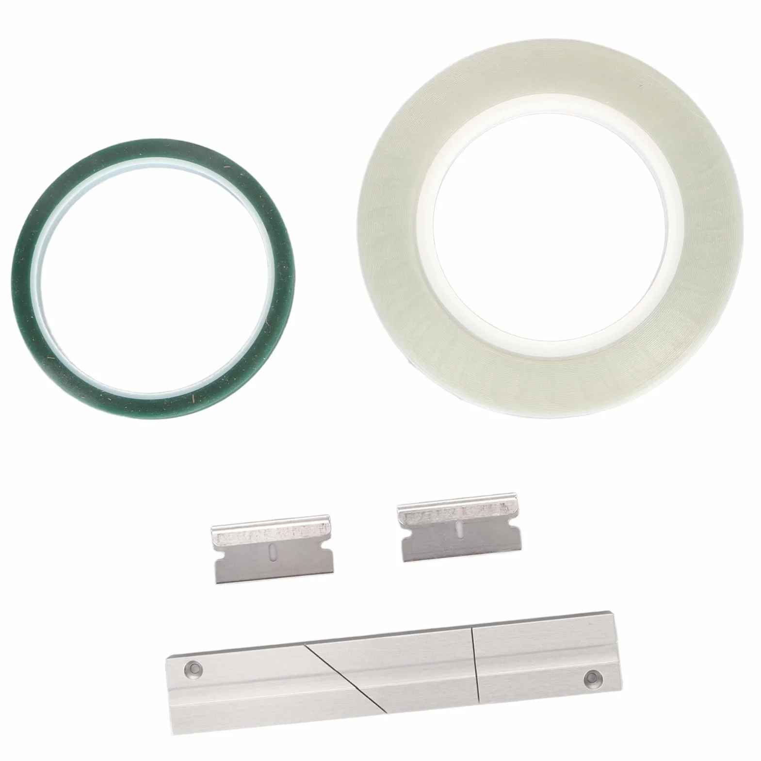 Zestaw do łączenia Taśm 1/4 10 Cali, Zestaw do łączenia Taśm Audio z otwartą szpulą, z Blokiem do łączenia Taśm, Taśmą do łączenia i Taśmą prowadzącą, do Magnetofonów Szpulowych