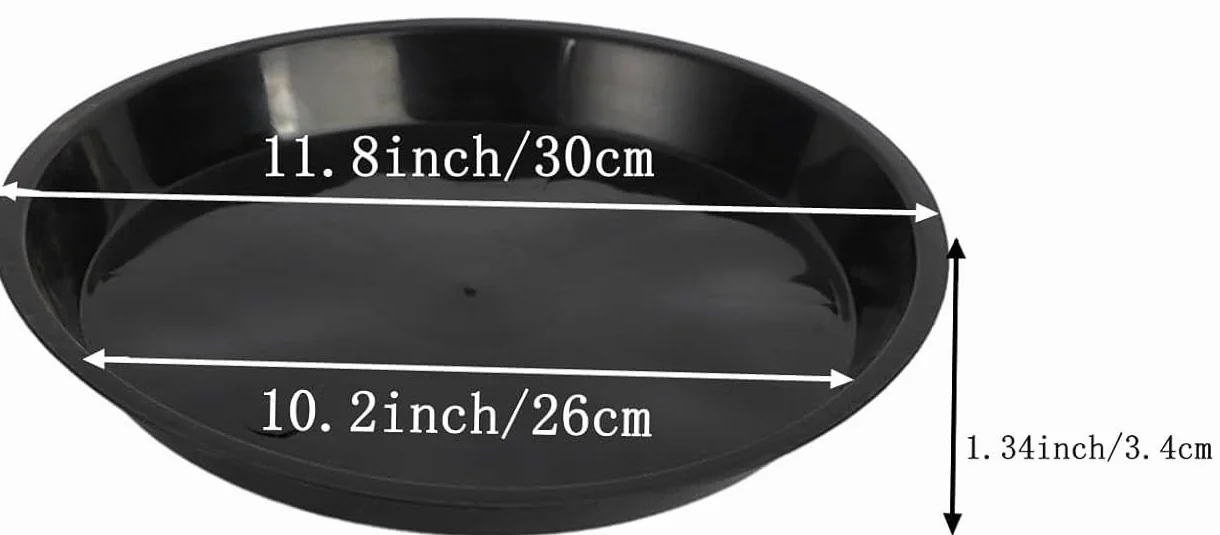PIQIUQIU 6 sztuk podkładek pod rośliny z tworzywa sztucznego, 30 cm, ceglany czerwony, do roślin domowych i ogrodowych
