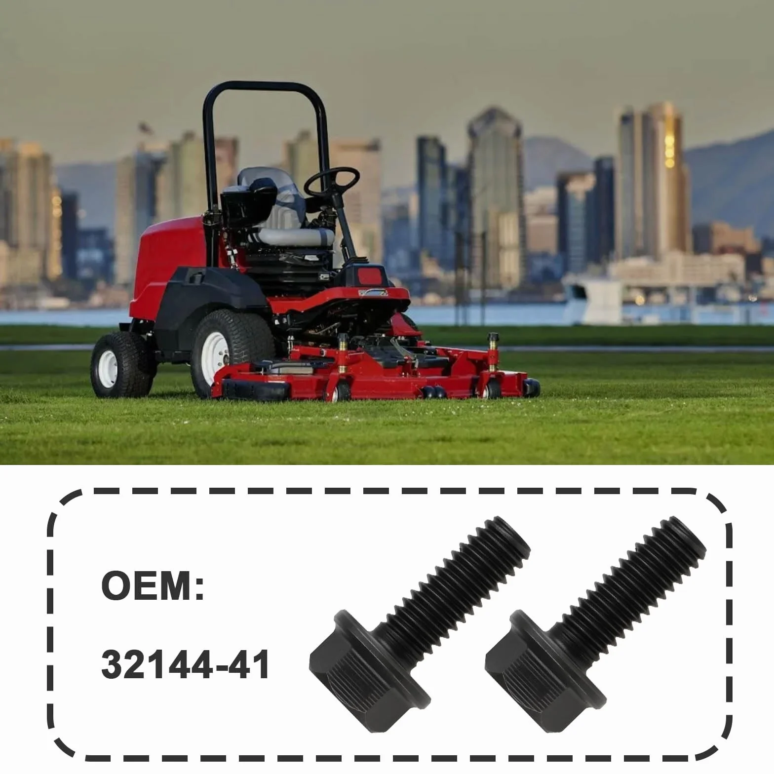 SG Store Śruba wrzeciona do kosiarki 32144-41 kompatybilna z Toro Reelmaster 4 szt. 5/16-18x7/8 cala