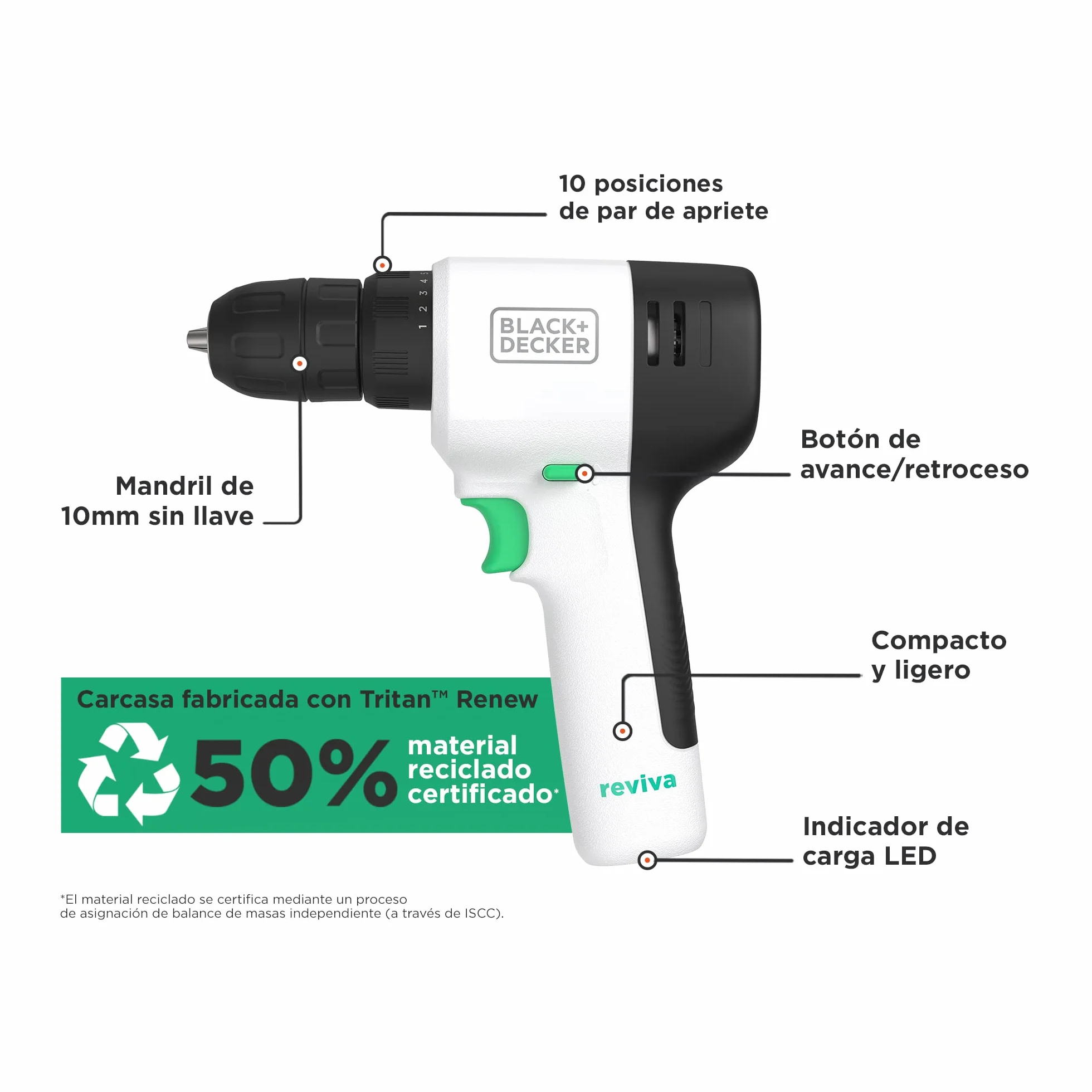 BLACK+DECKER Wiertarka wkrętarka 12V REVIVA z wbudowanym akumulatorem 1,5Ah 80 akcesoria REVDD12A80-QW