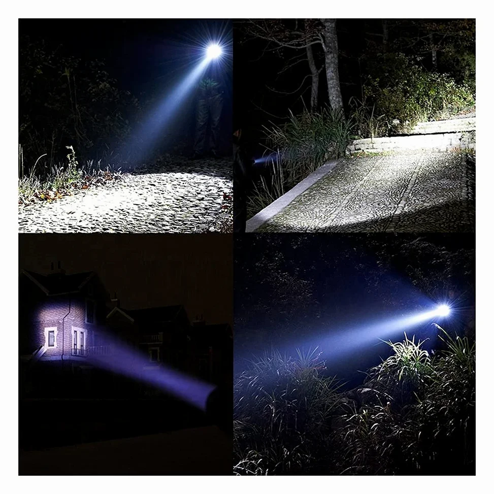String Lights Super jasna latarka LED ze światłem bocznym COB 4 tryby oświetlenia Wodoodporna latarka LED na kemping, Oświetlenie nocne do jazdy konnej (kolor: 2)