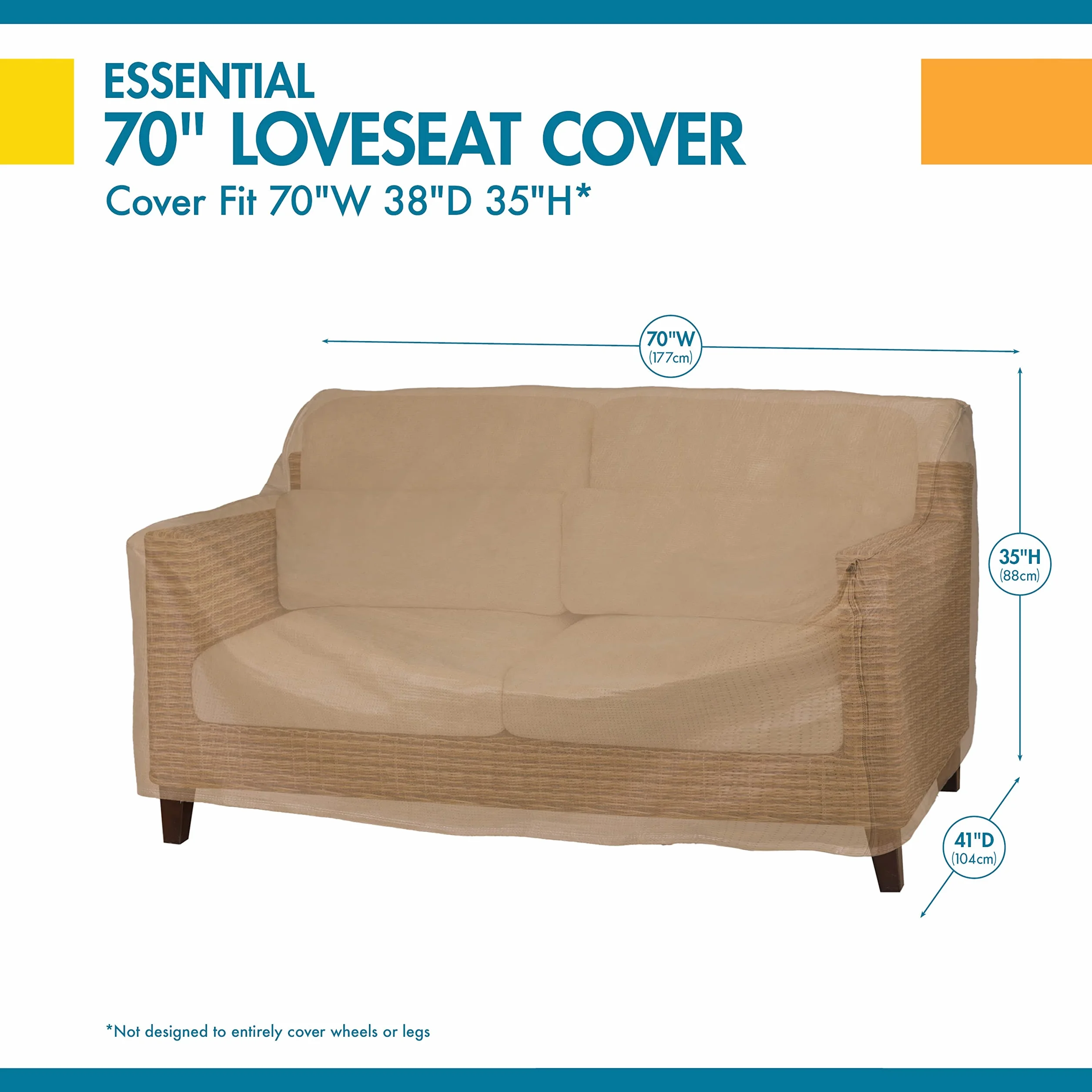 Duck Covers Essential Patio Loveseat 180 cm