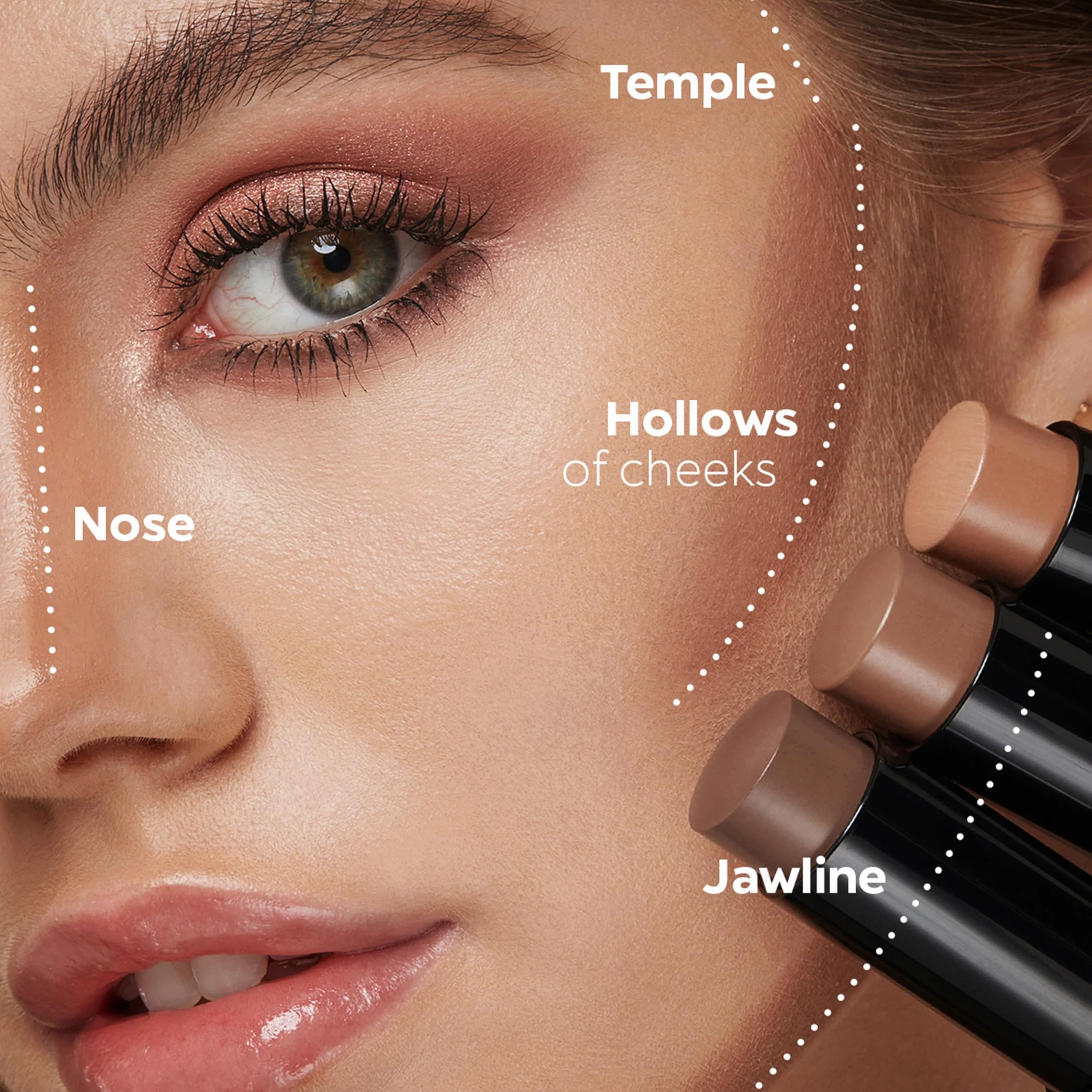 KIKO Milano Sculpting Touch Creamy Stick Contour 203 | Sztyft Do Konturowania Twarzy - Kremowa Konsystencja I Matowe Wykończenie