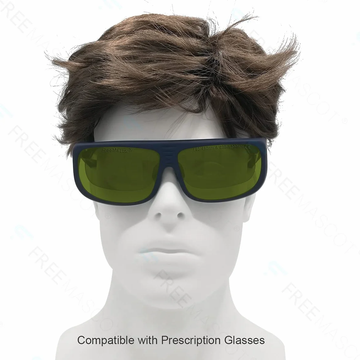 FREEMASCOT OD 8+ 190 nm - 450 nm / 800 nm - 1100 nm profesjonalne okulary ochronne laserowe do 405 nm, 450 nm, 980 nm, 1064 nm laser (styl 5)