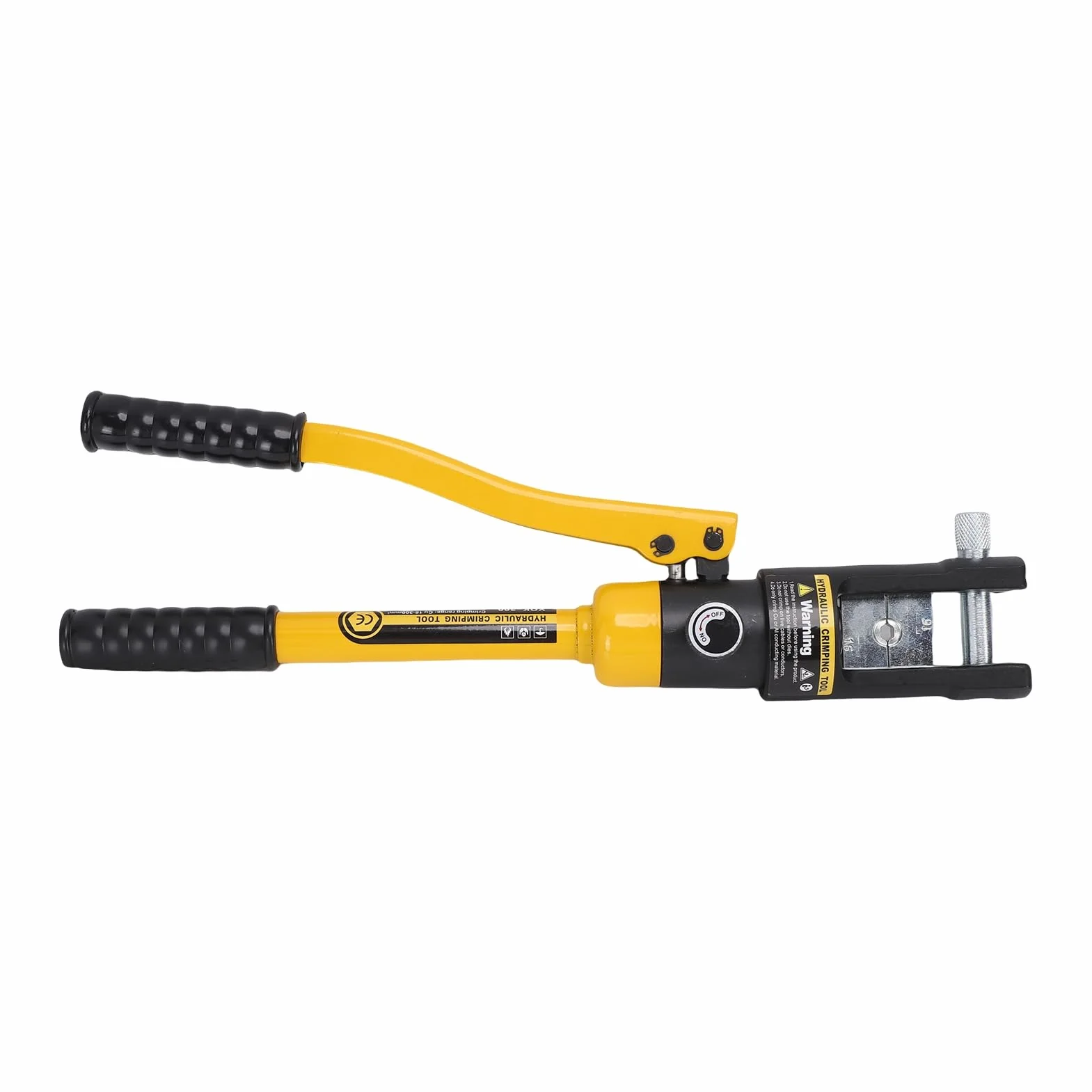 Hydrauliczne Narzędzie do Zaciskania 16T, 11 par Matryc Zaciskarka do Końcówek Kablowych, Zaciskarka Zaworu Zwrotnego Oleju z głowicą obrotową 180, Idealne 16 AWG 300, Spawanie Akumulatorów
