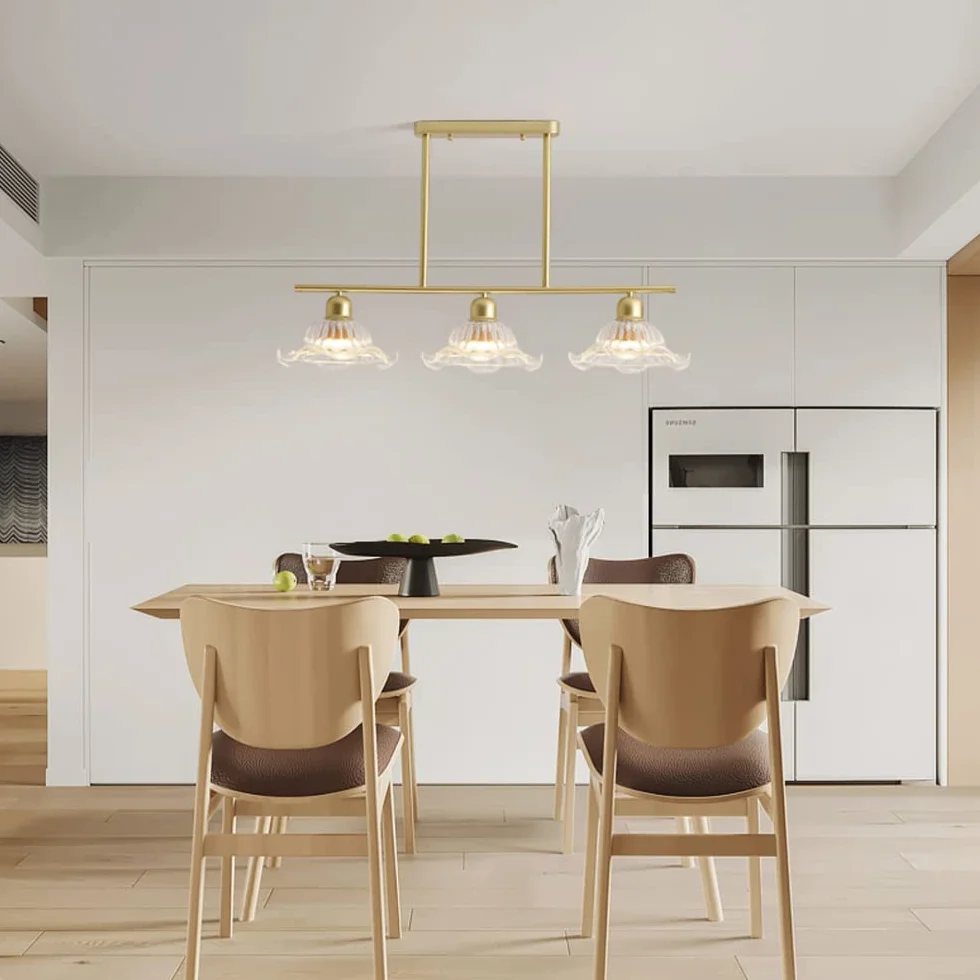 Świeży i - szklany długi żyrandol barowy E27 ściemniana metalowa lampa wisząca do biura restauracji dekoracja sufitowa oświetlenie wewnętrzne oprawy oświetleniowe (B)