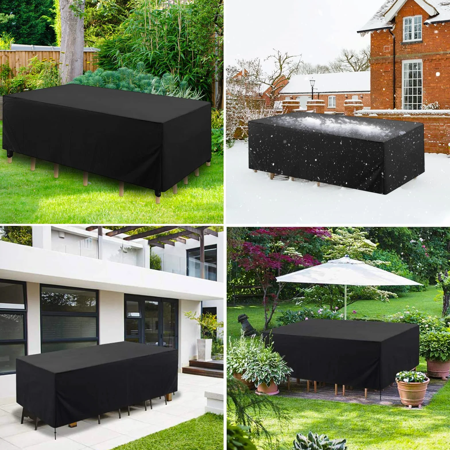 Pokrowiec na meble ogrodowe Oxford 210D wodoszczelny 213 x 132 x 74 cm
