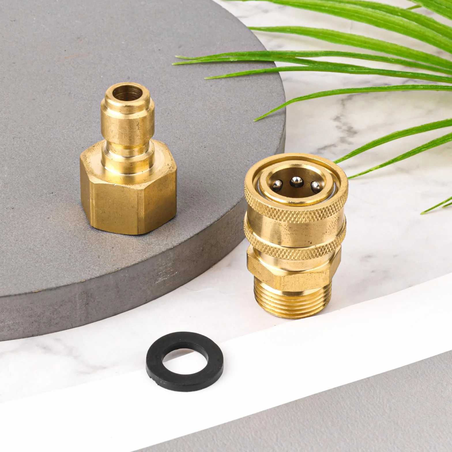 Zestaw Szybkozlaczek do Myjki Cisnieniowej M22 14mm 9,5mm 5000 PSI Adapter Weza