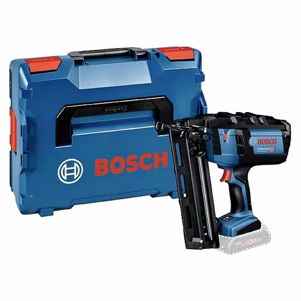 Bosch Professional system 18V: akumulatorowa gwoździarka GNH 18V-64 M (maks. gwoździ 1,6 mm, długość gwoździ 64 mm, walizka L-BOXX)