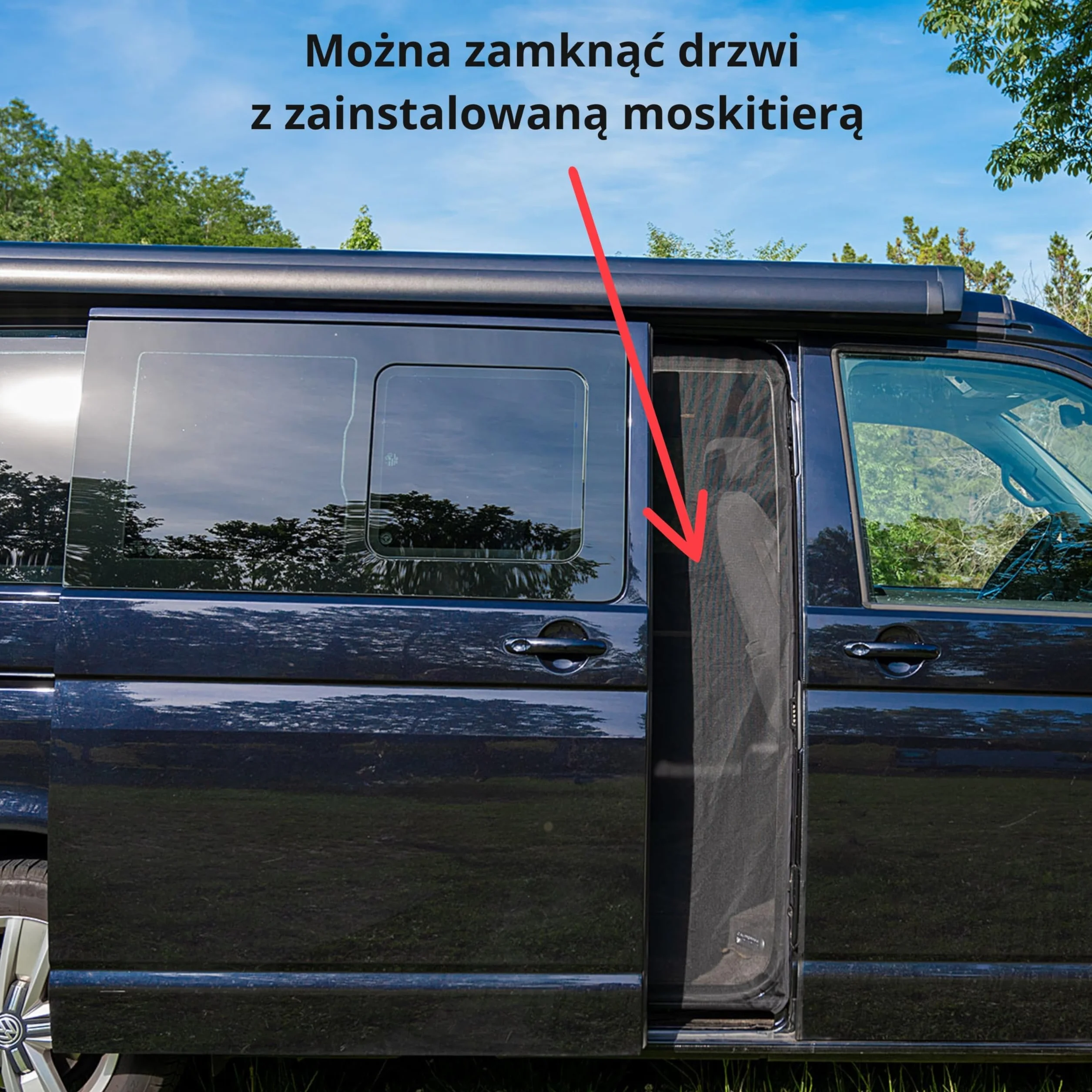 Moskitiera magnetyczna do vana futura8, pasuje do vw T4,T5,T6 - Vito, Tourneo, Duncan, siatka nylonowa, ochrona przed owadami, łatwy montaż