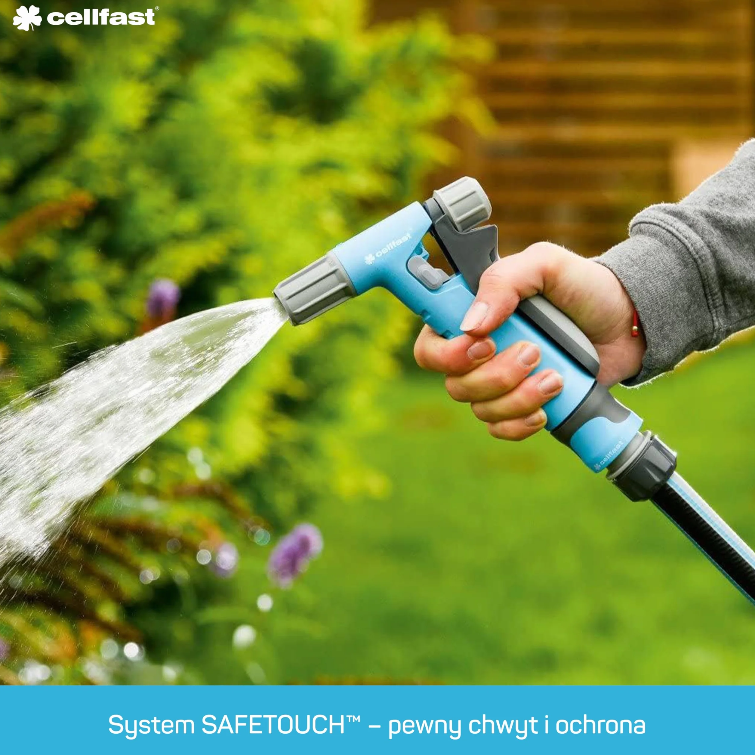 CELLFAST Zraszacz Pistoletowy Ogrodowy Safetouch Hydron