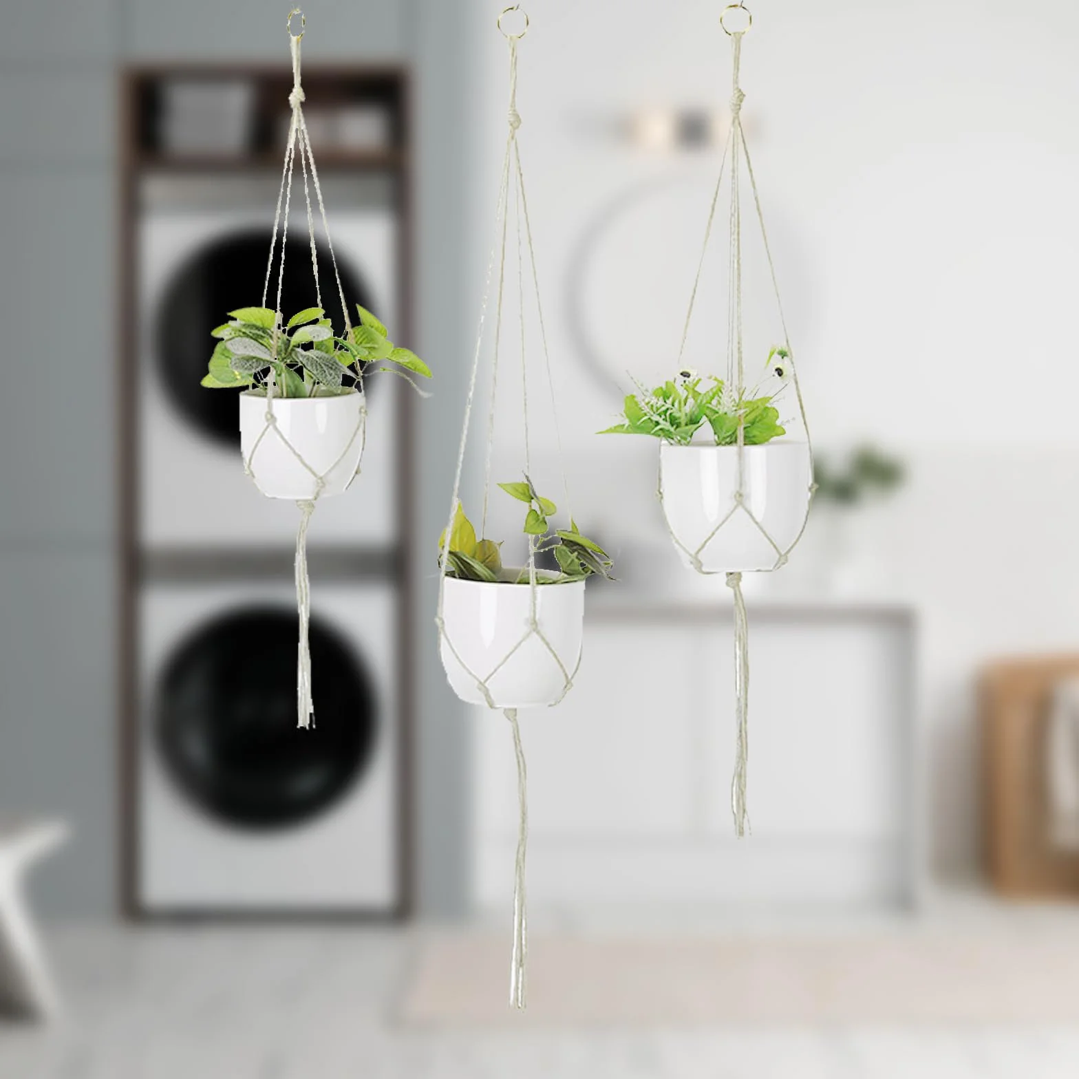 Makrama Kwietnik 60 cm 80 cm 100 cm 6 Hak S