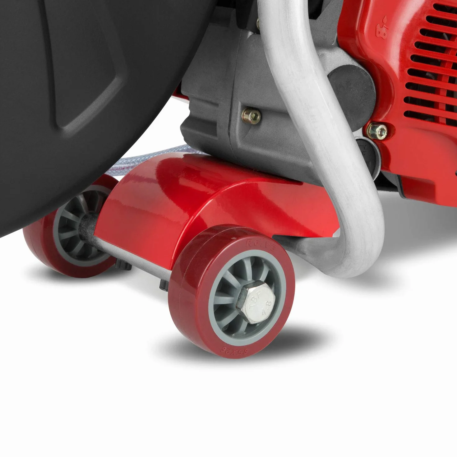 EBERTH Benzynowa szlifierka tnąca Motorflex do cięcia na mokro i na sucho, tarcza tnąca 350 mm, silnik dwusuwowy o mocy 3 kW, pojemność skokowa 64,6 cm³, 9500 obr./min, rozrusznik linowy