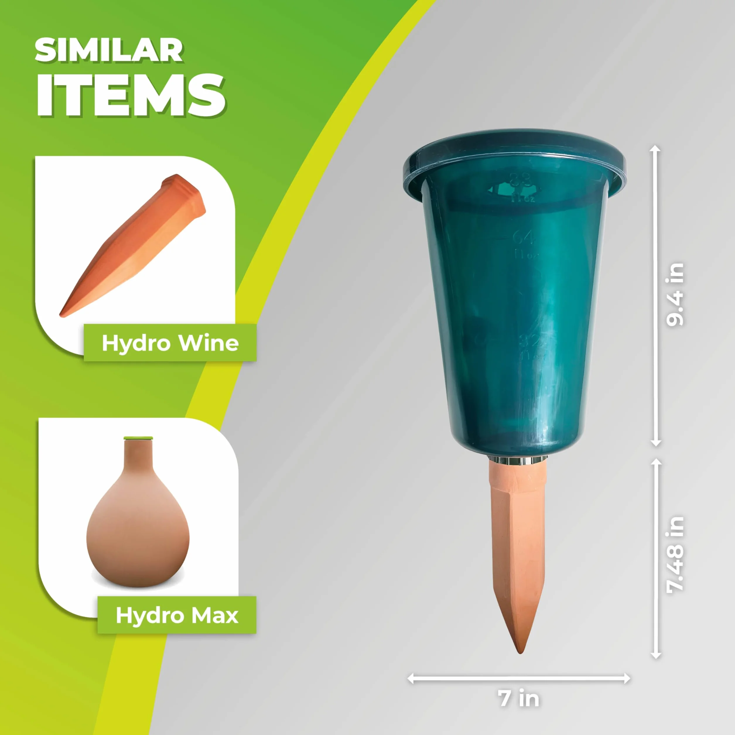 Bio Green Zestaw 4 systemów nawadniania Hydro Cup do podwyższonych grządek, stałe zaopatrzenie w wodę