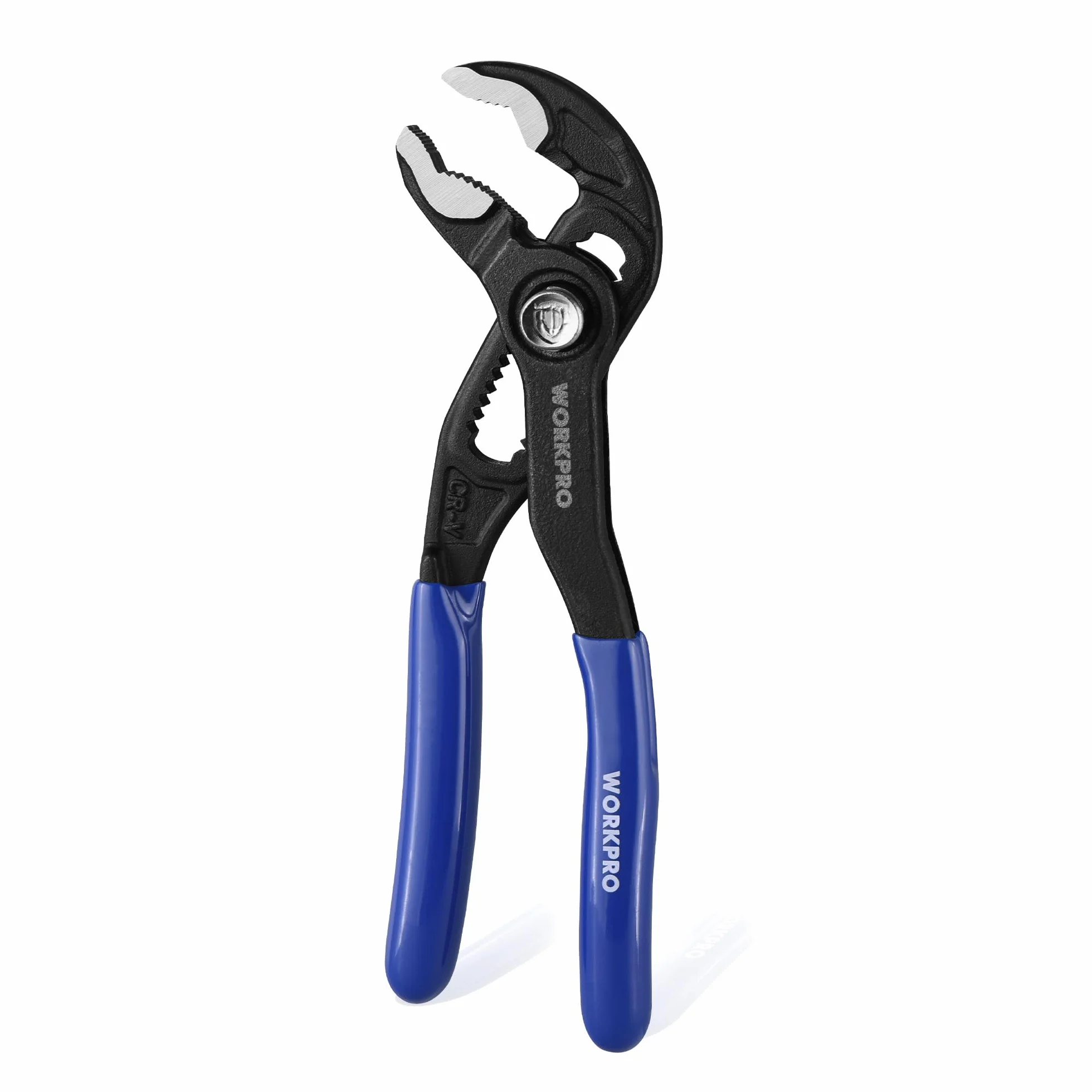 WORKPRO Mini szczypce do pomp wodnych 120 mm, szerokość 25 mm, pojemność szczęk, szybkie regulowane, stalowe szczypce do języka i rowków Cr-V, do naprawy domu, chwytania, nakrętek, śrub, rur i