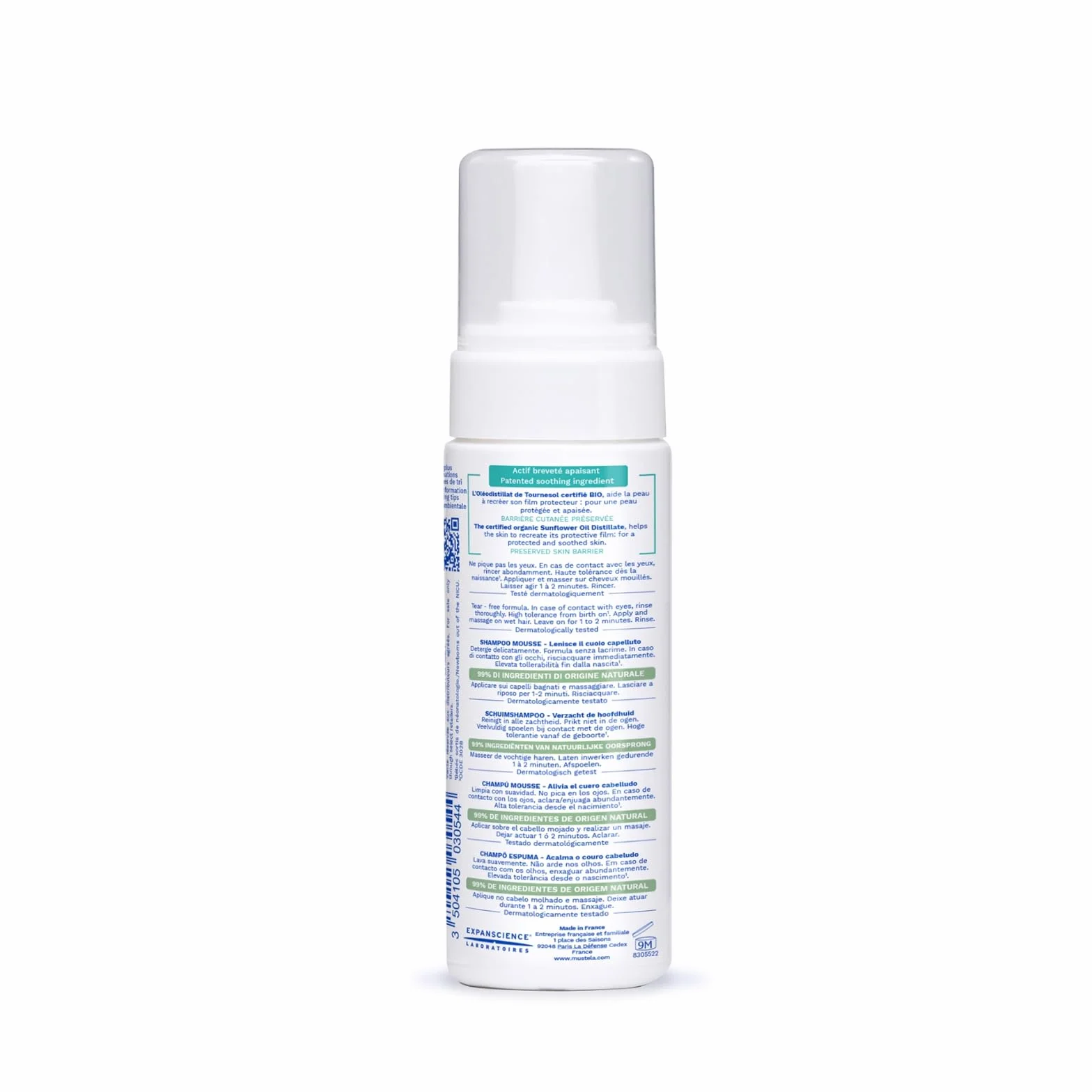 Mustela Stelatopia Szampon, Przezroczysty, 150 ml