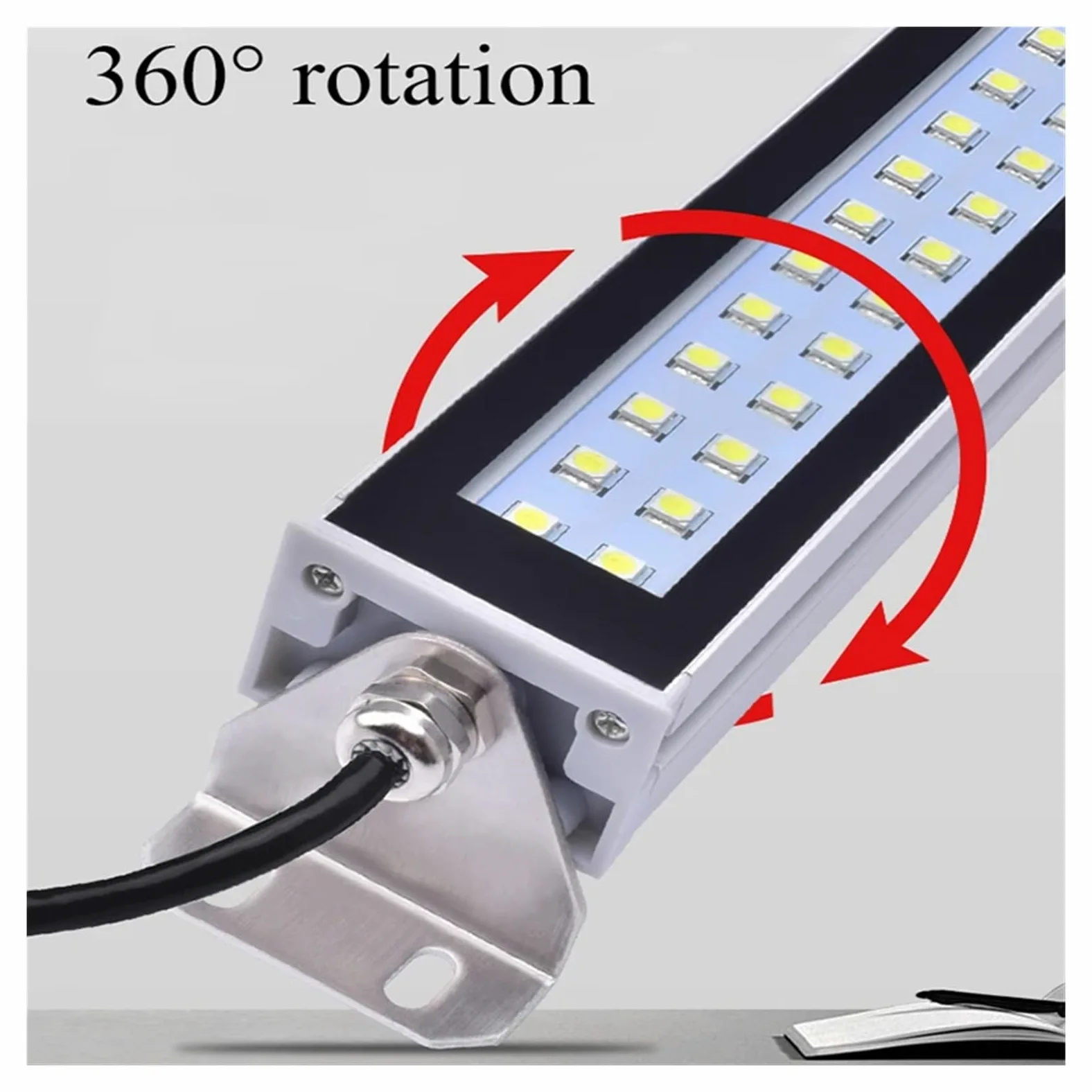 5-30W LED warsztat obrabiarki świetlówka IP67 wodoodporna lampa obróbcza pyłu olejowego do tokarki CNC szlifierka Do obrabiarek(24W,24V-36V)